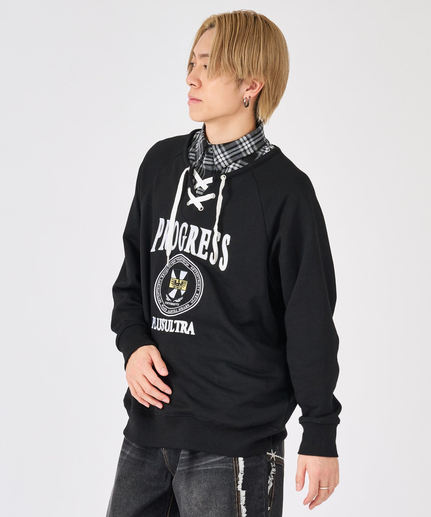 フェイクレイヤードトレーナー