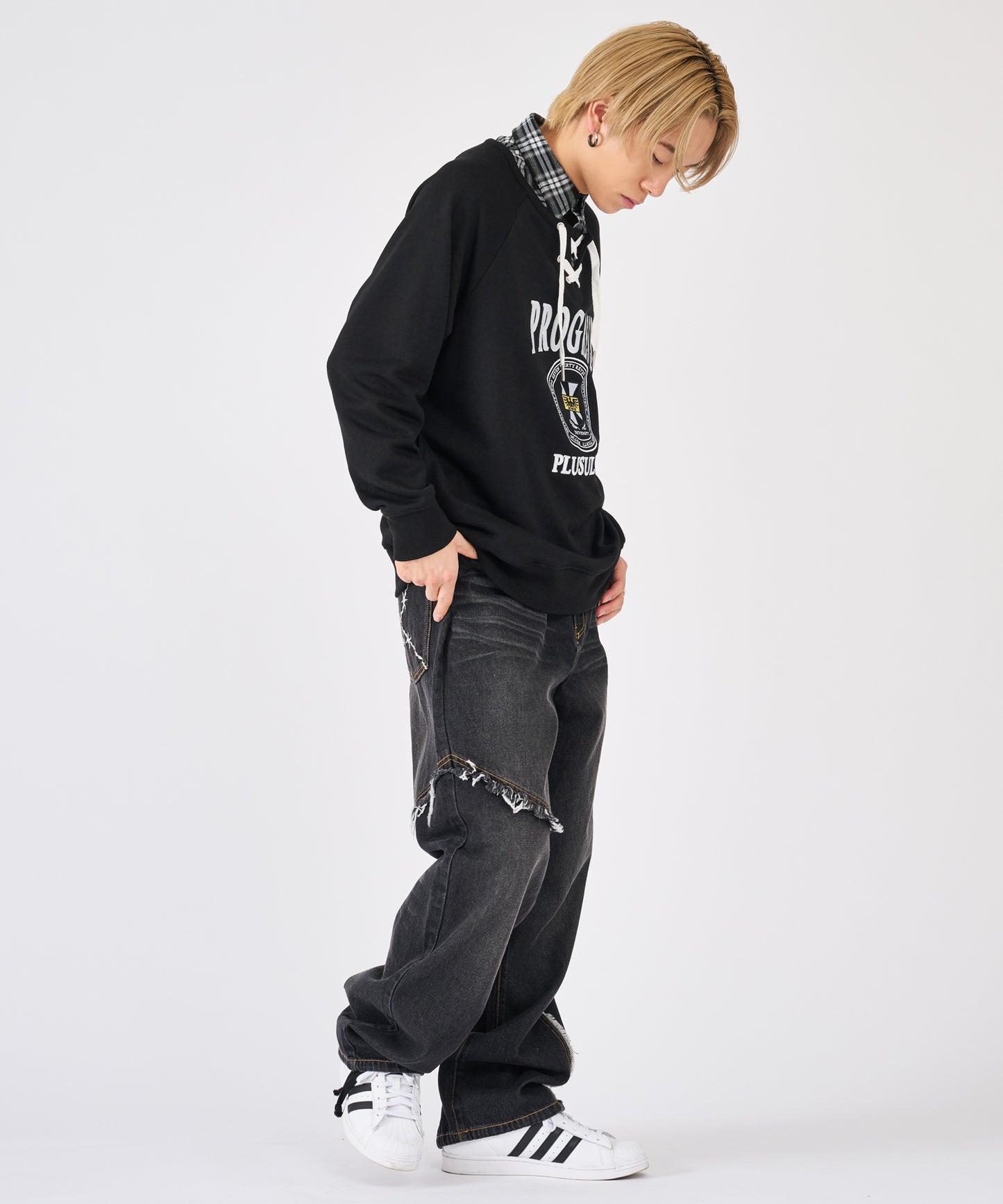 フェイクレイヤードトレーナー