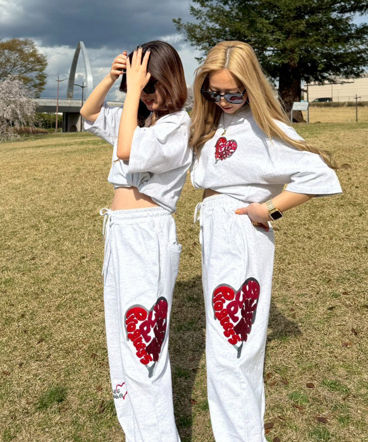 ハートサガラ刺繍セットアップ