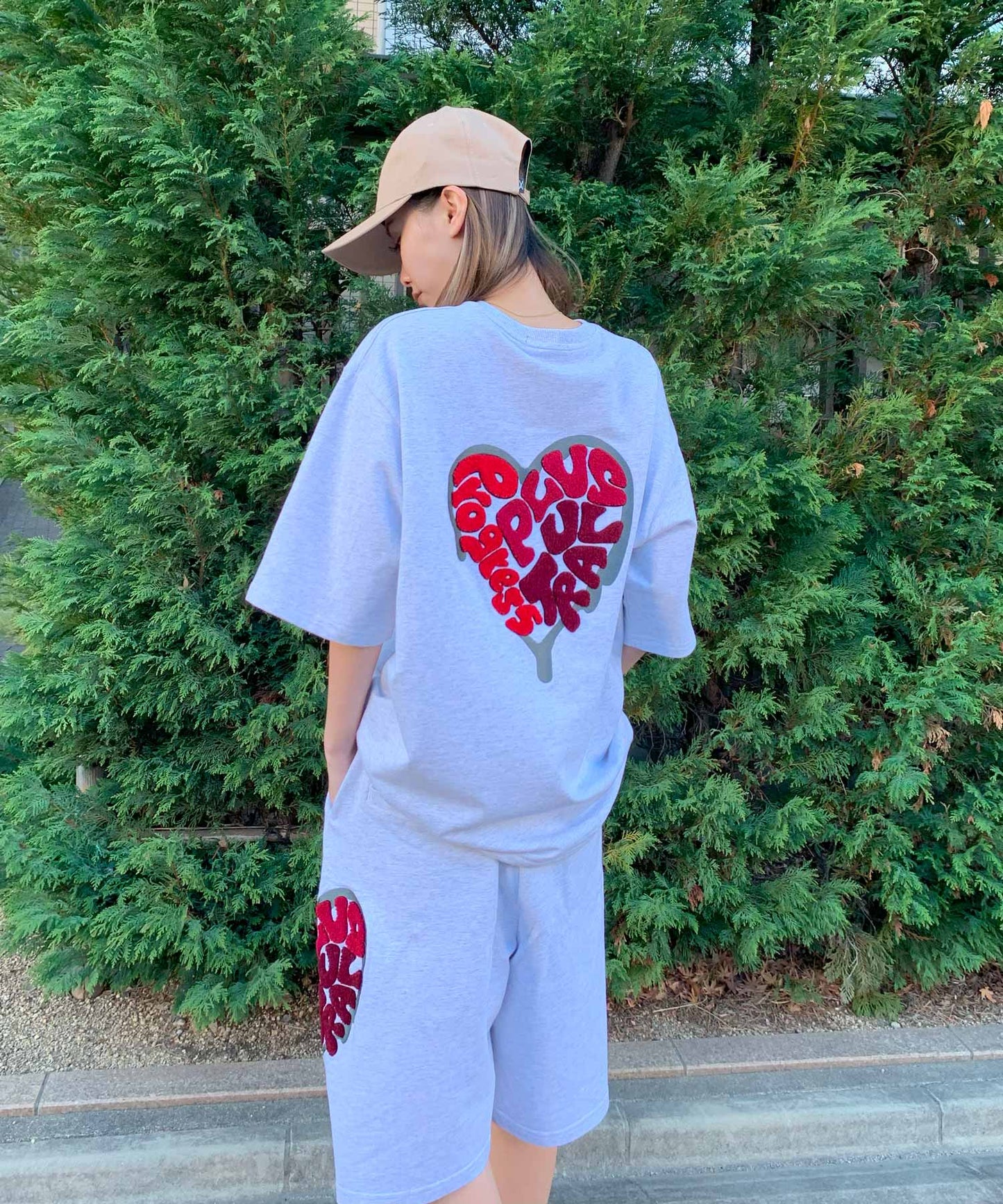 ハートサガラ刺繍セットアップ