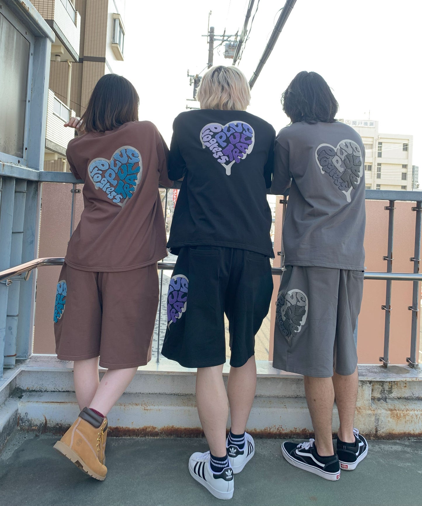 ハートサガラ刺繍セットアップ