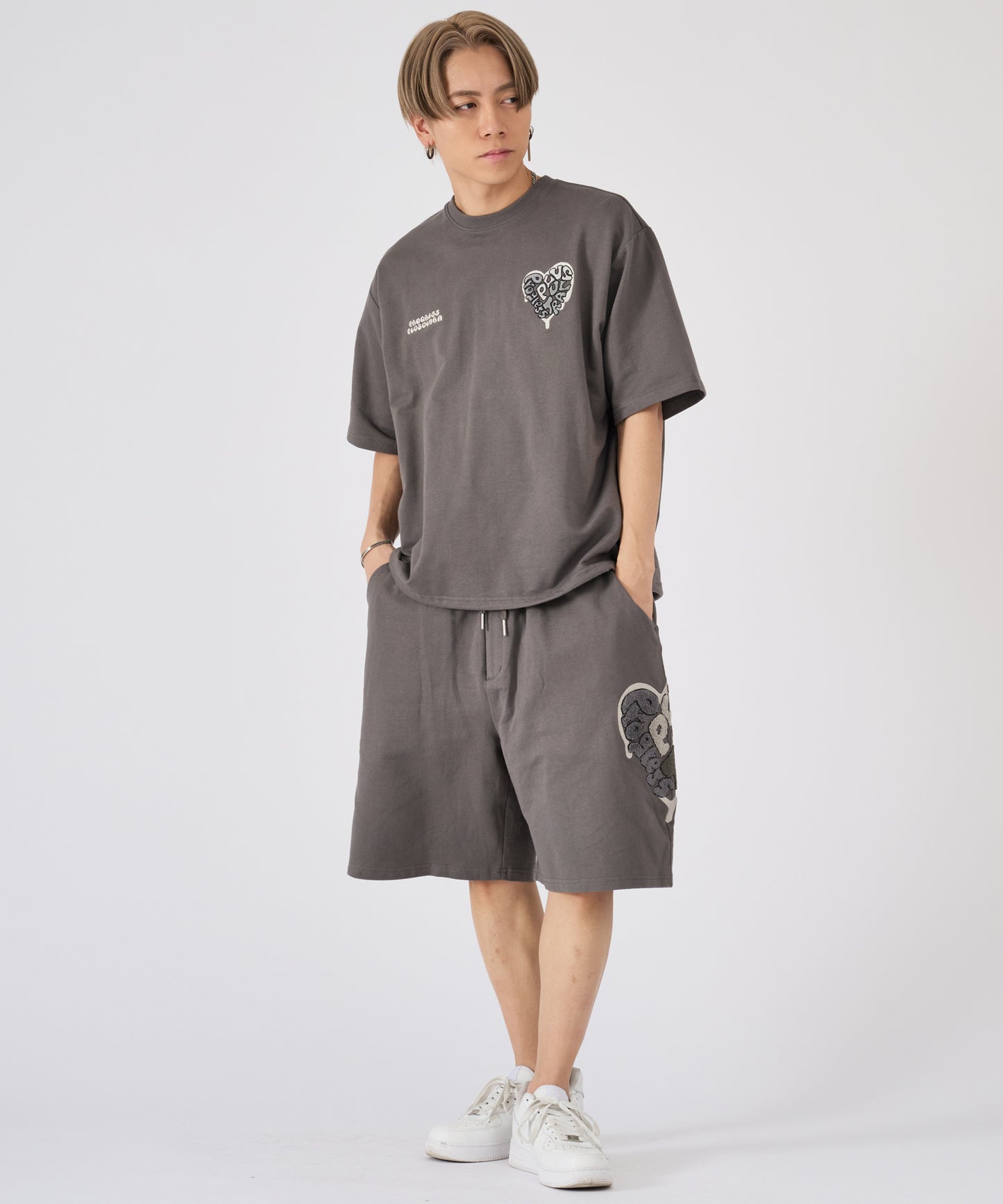 ハートサガラ刺繍セットアップ