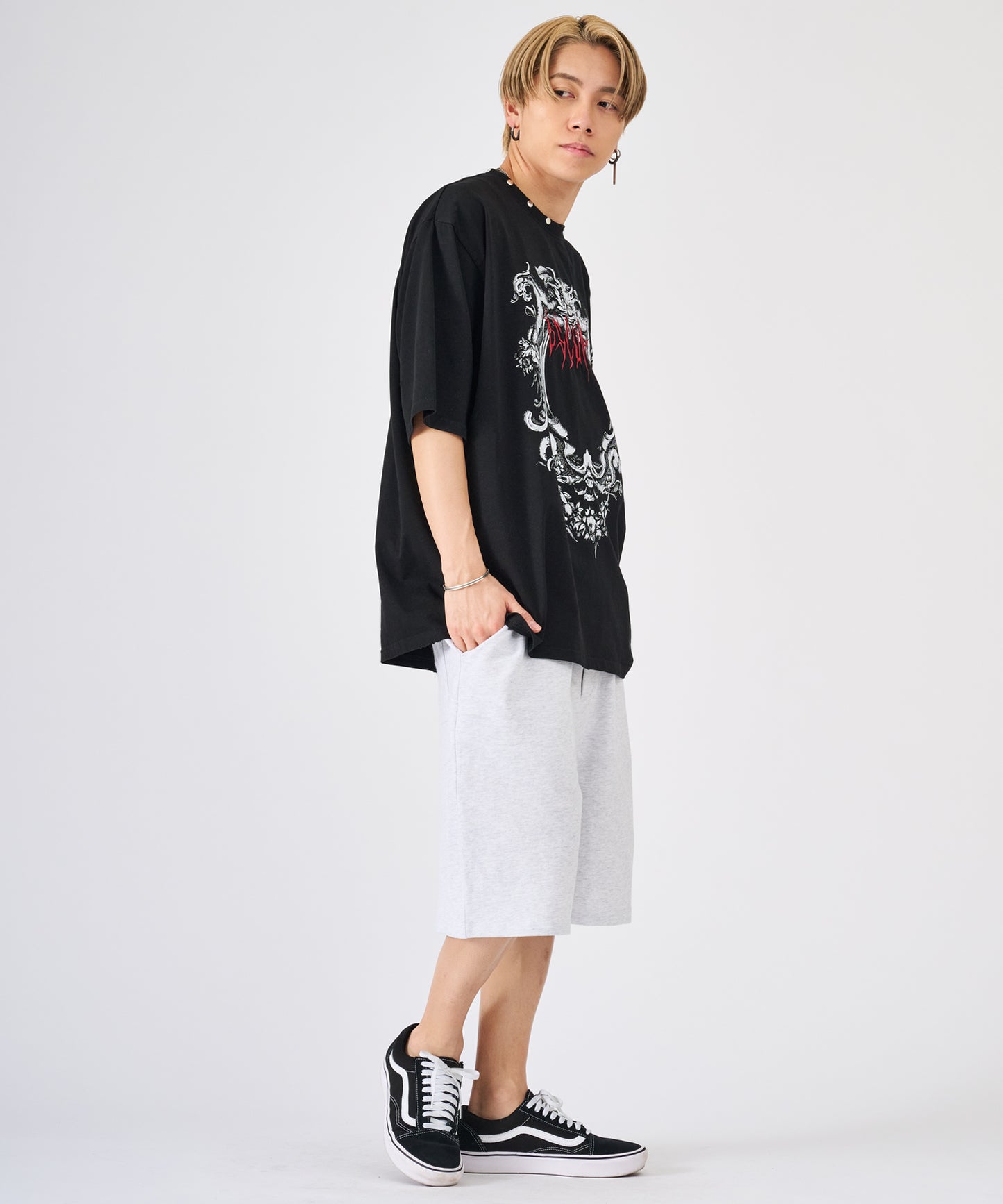 クロスエンボスショートパンツ