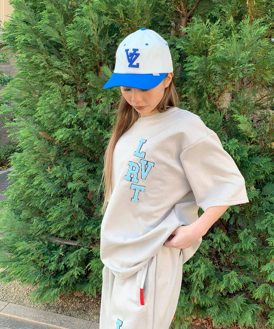 スエード サガラ刺繍半袖Tee