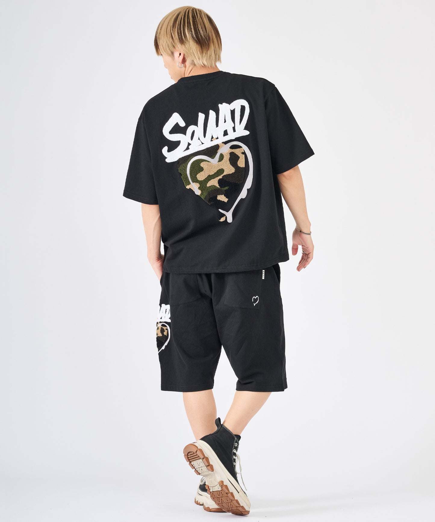 ハートサガラ刺繍セットアップ