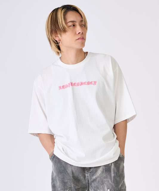 発泡プリントクロス半袖Tee