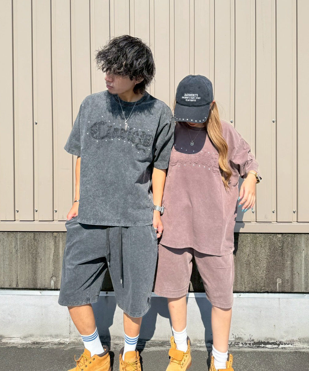 アップリケ刺繍セットアップ