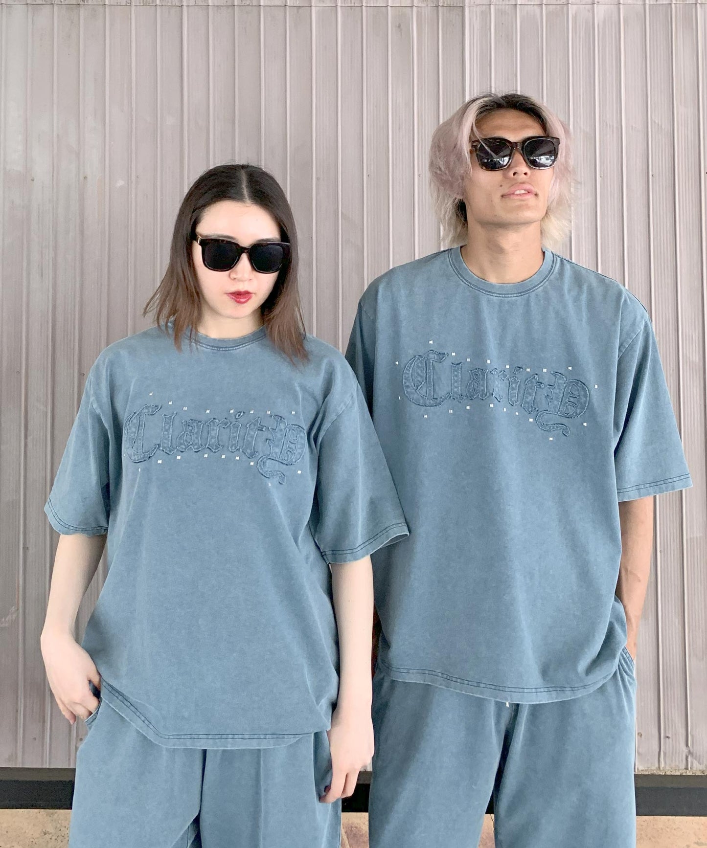 アップリケ刺繍セットアップ