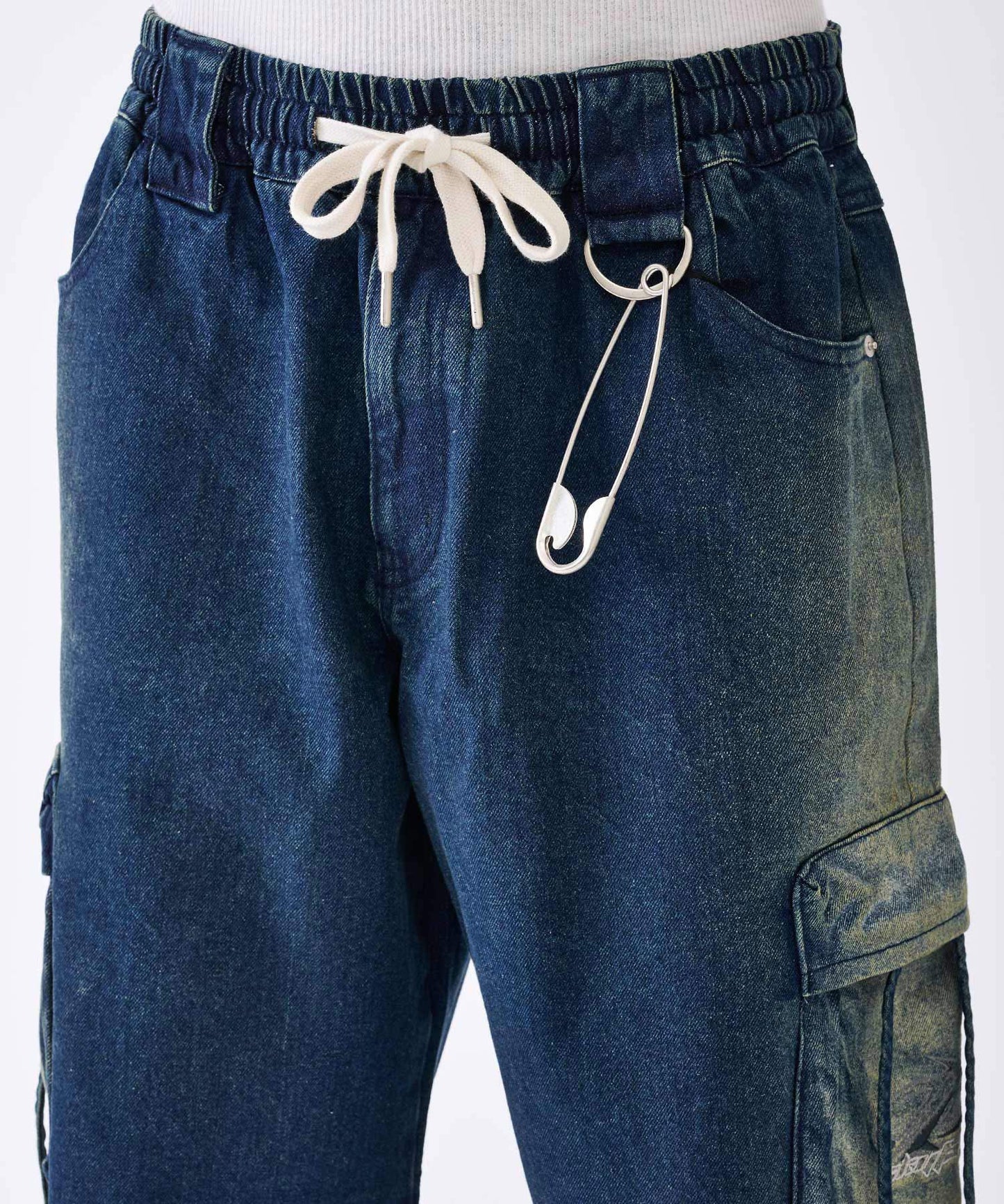 グラデーションブリーチカーゴショートパンツ