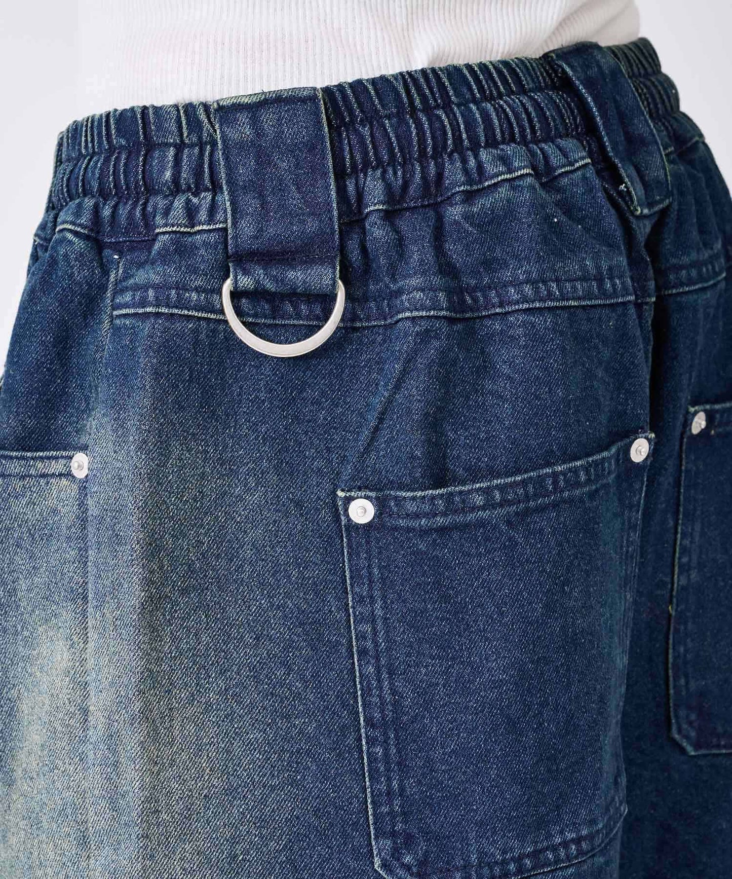 グラデーションブリーチカーゴショートパンツ