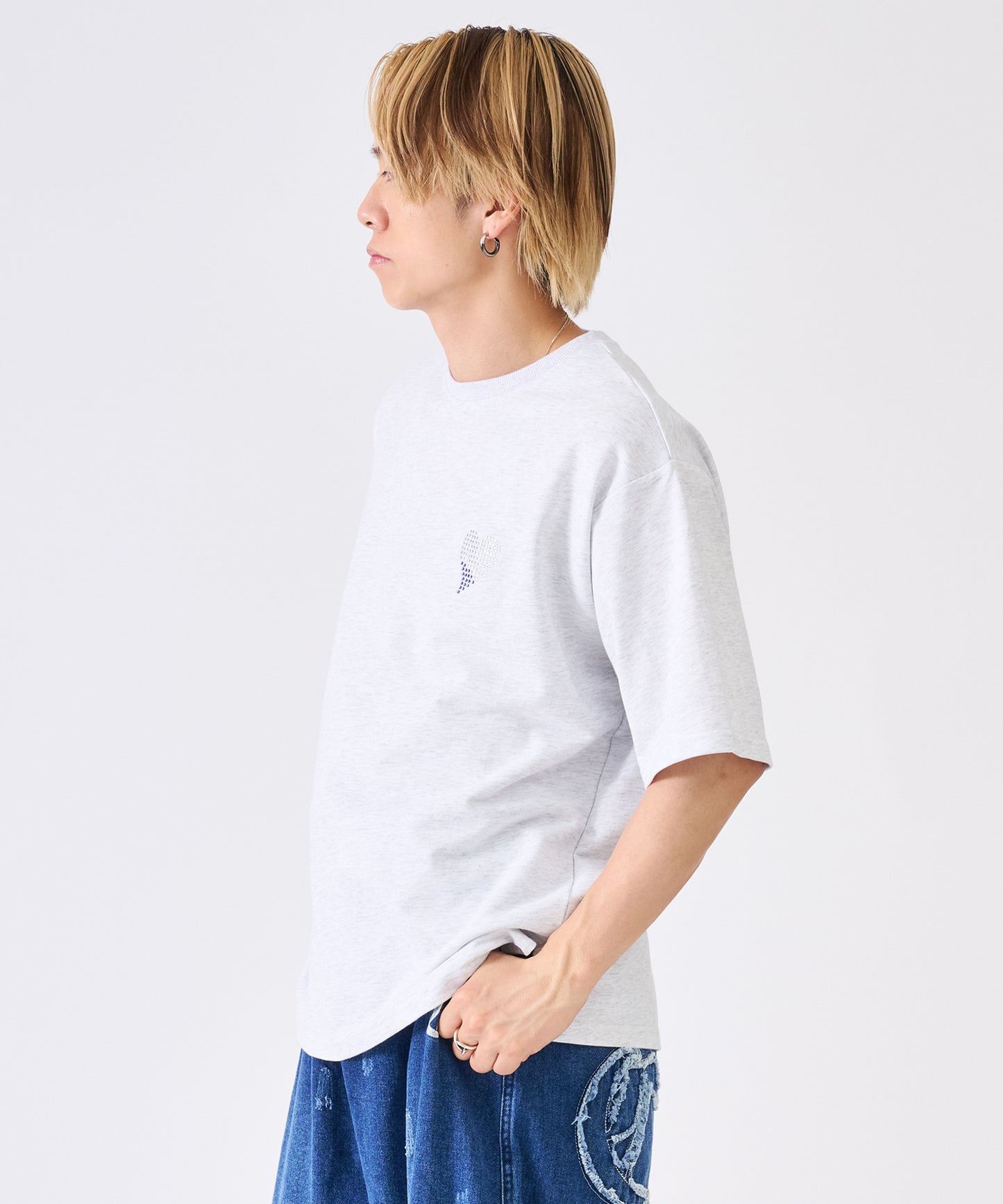 ハートラインストーンTee