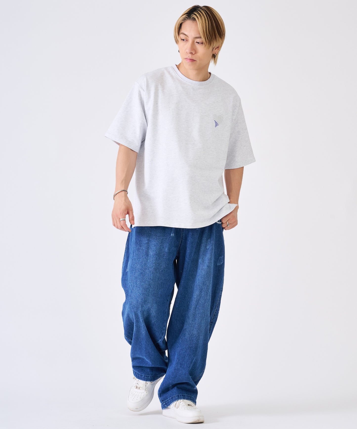 ハートラインストーンTee