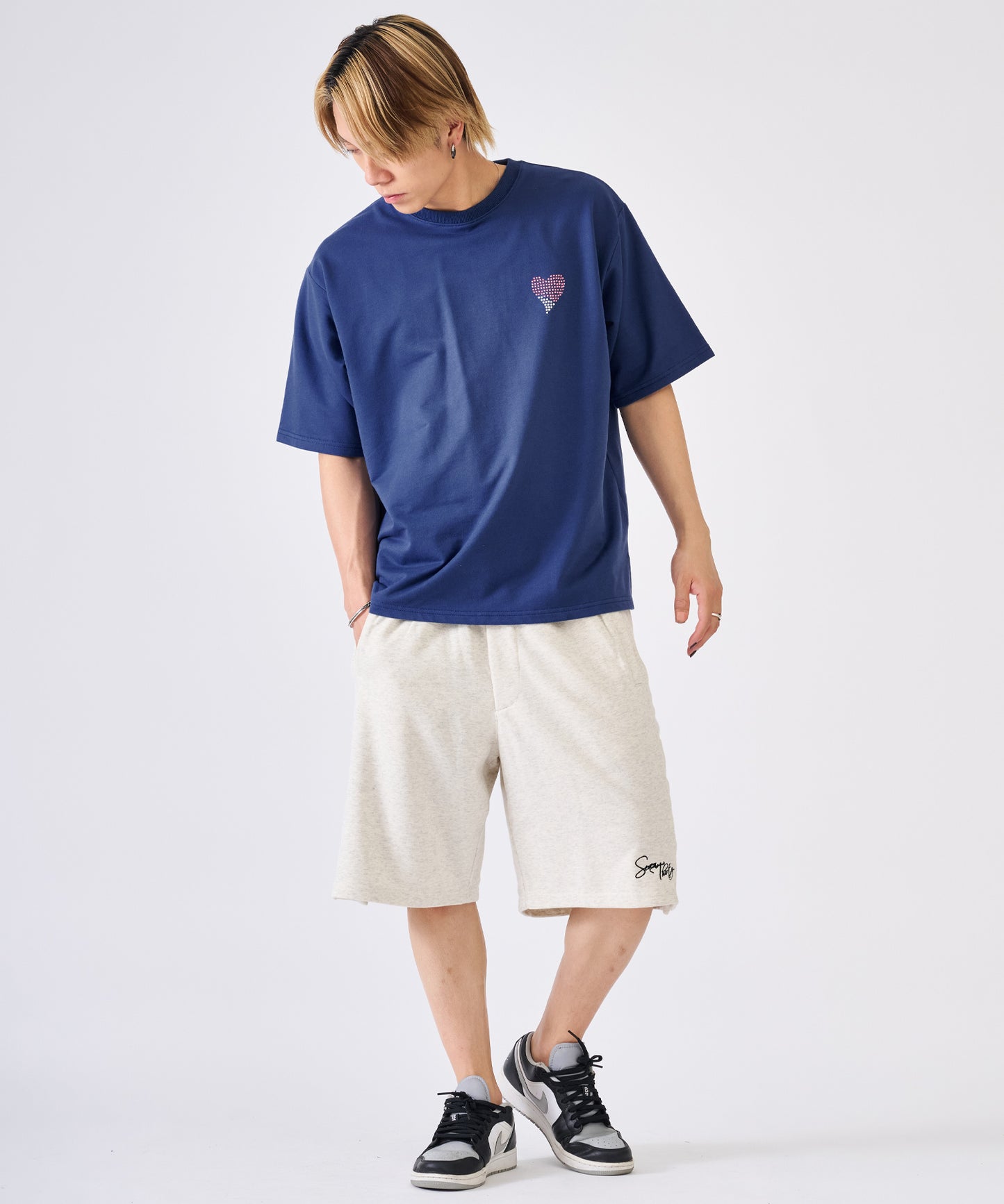 ハートラインストーンTee