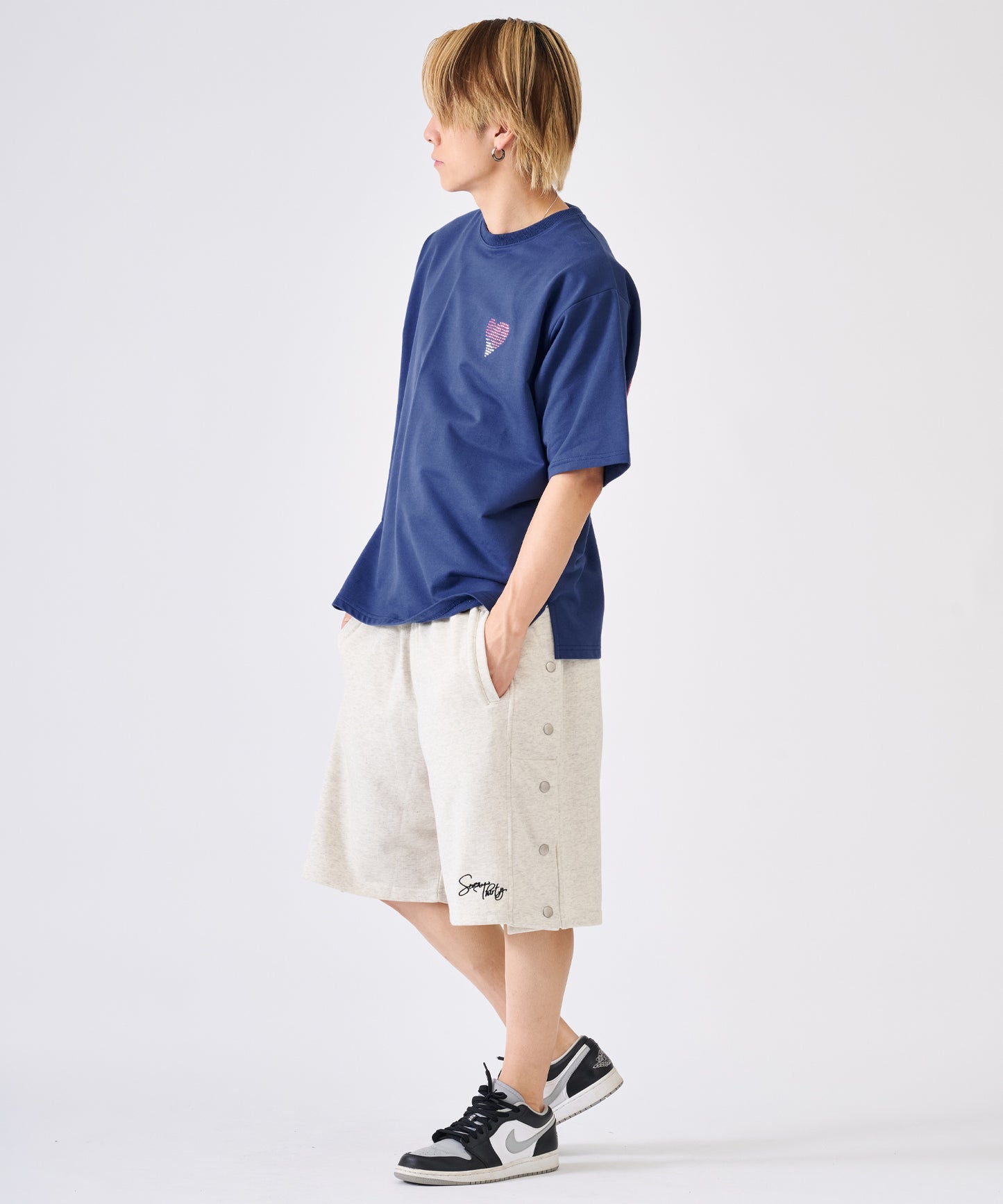 ハートラインストーンTee