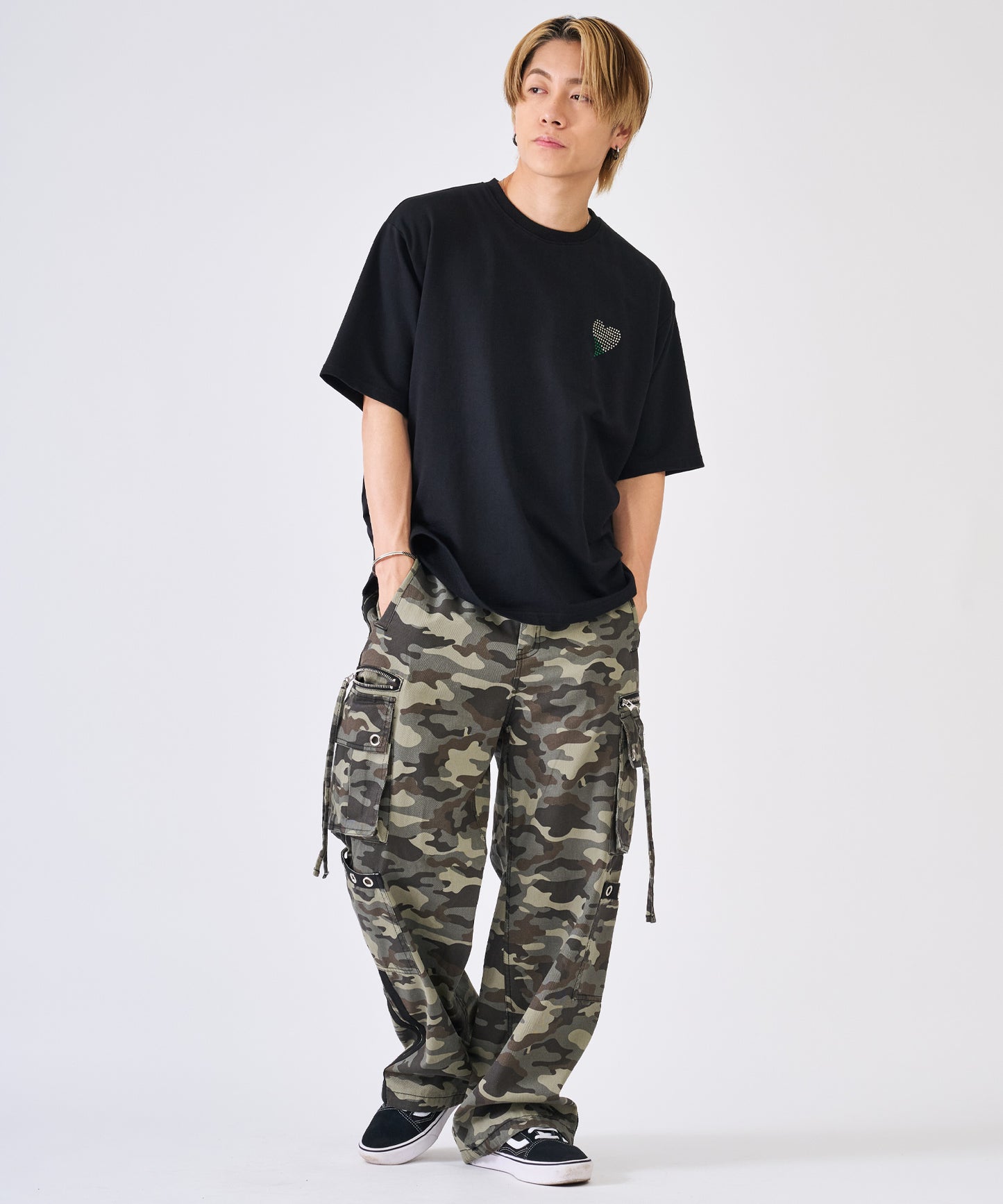 ハートラインストーンTee