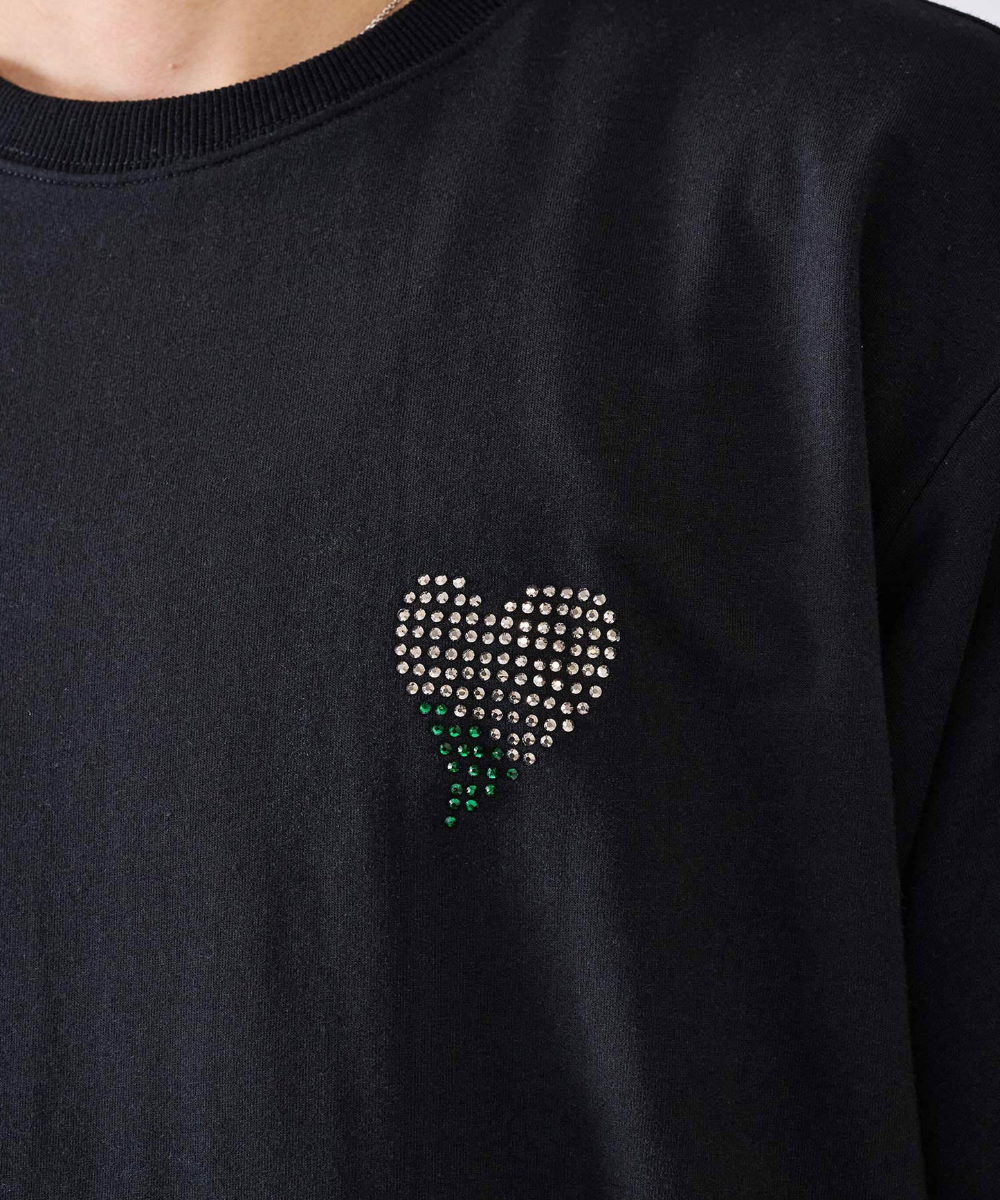ハートラインストーンTee