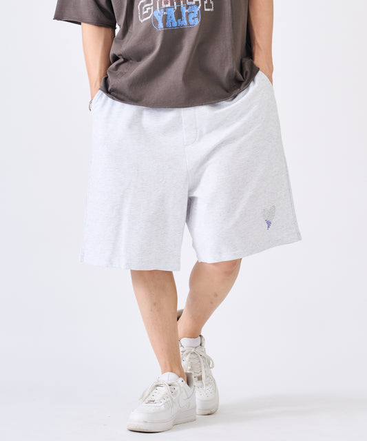 ハートラインストーンショートパンツ