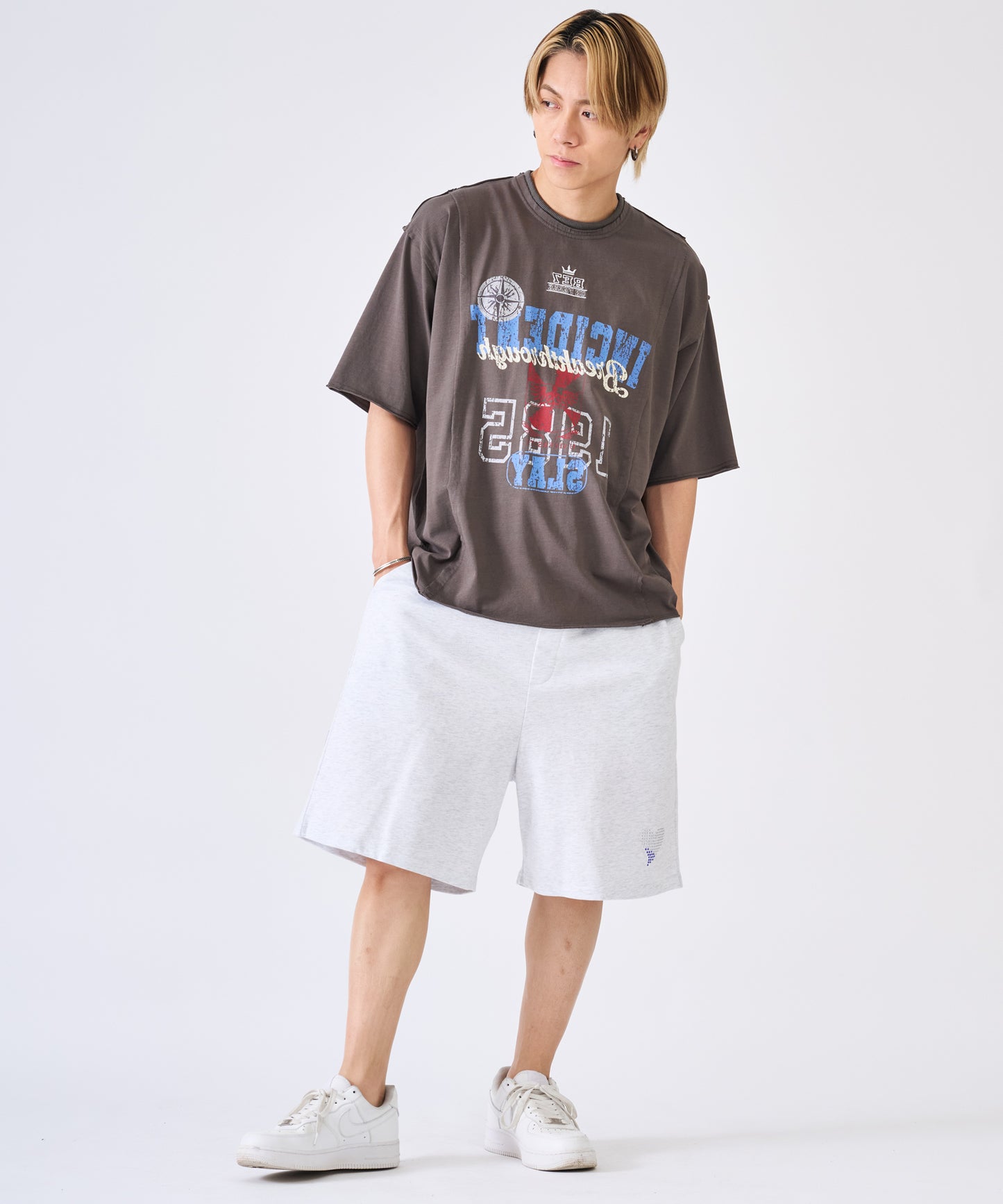 ハートラインストーンショートパンツ