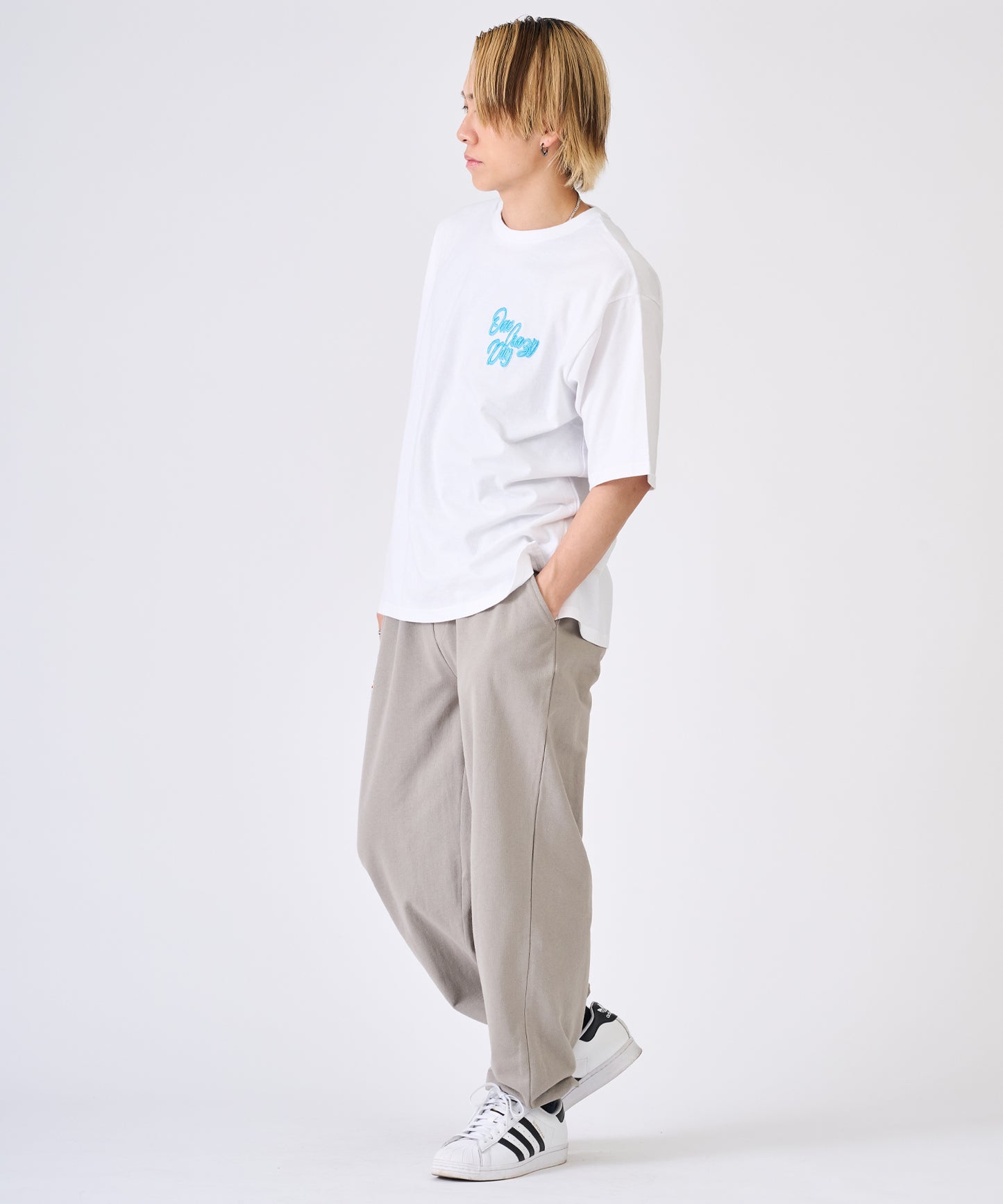 ハート刺繍ロングパンツ