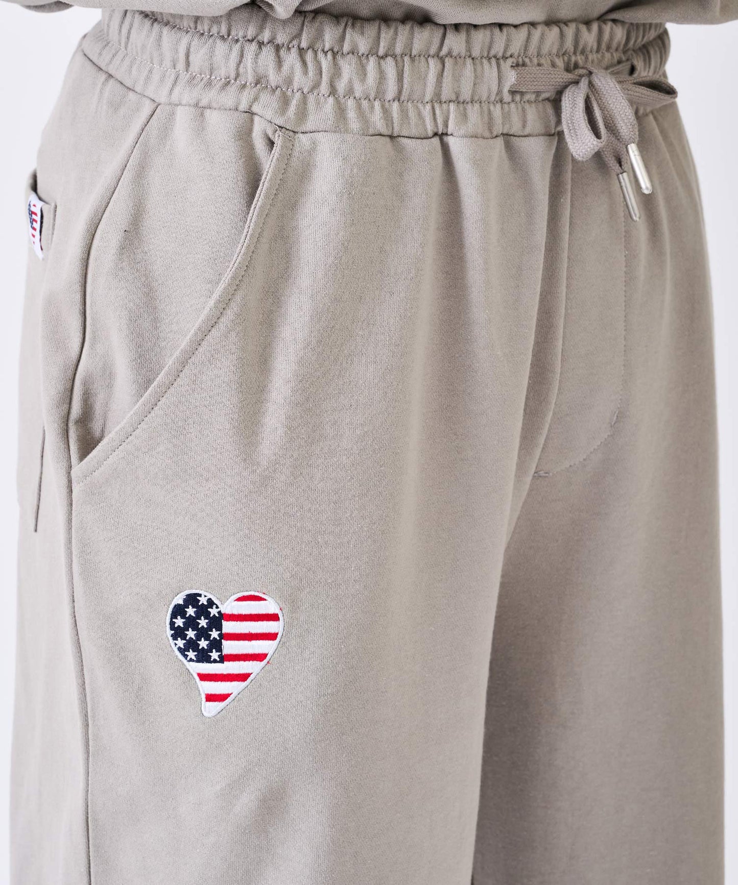 ハート刺繍ロングパンツ