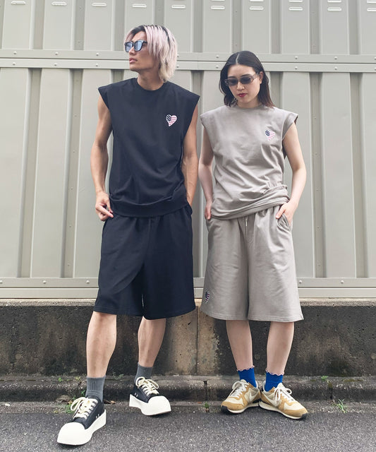 ハート刺繍セットアップ