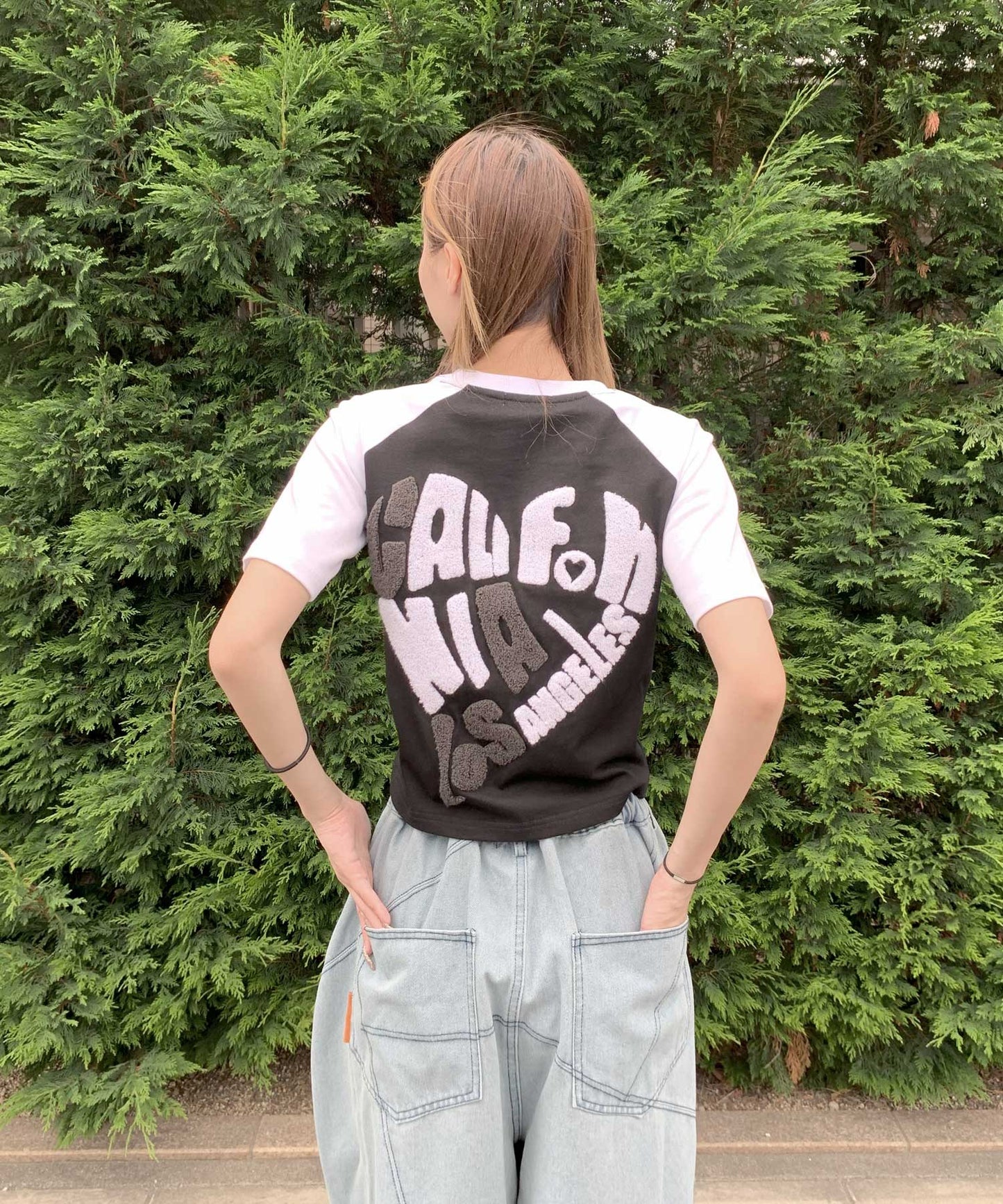 ラグラン配色Tシャツ