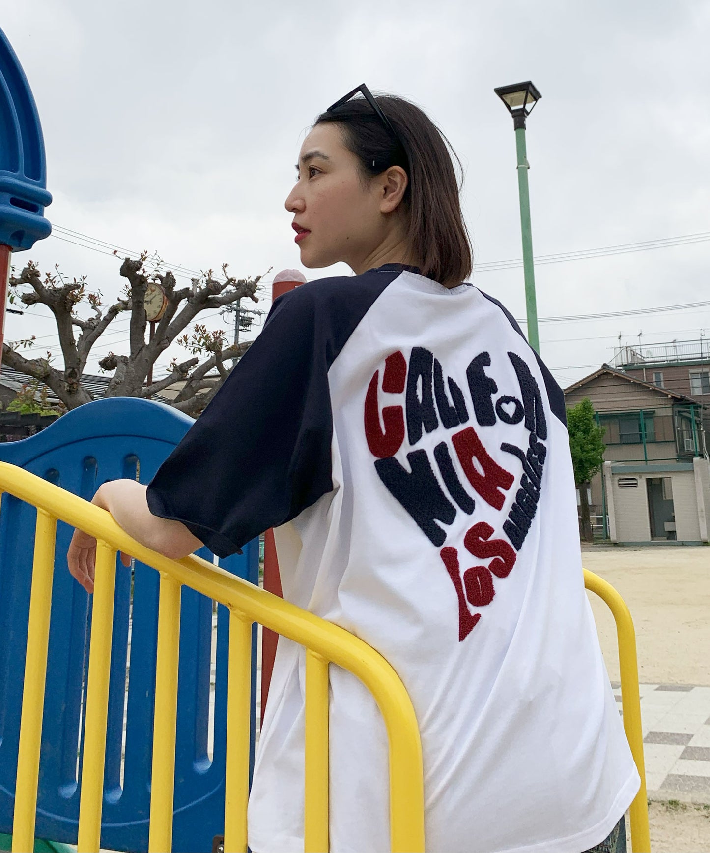 ラグラン配色Tシャツ