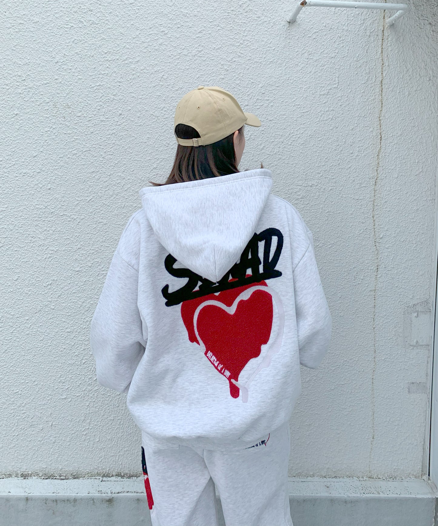 ハートサガラ刺繍セットアップ