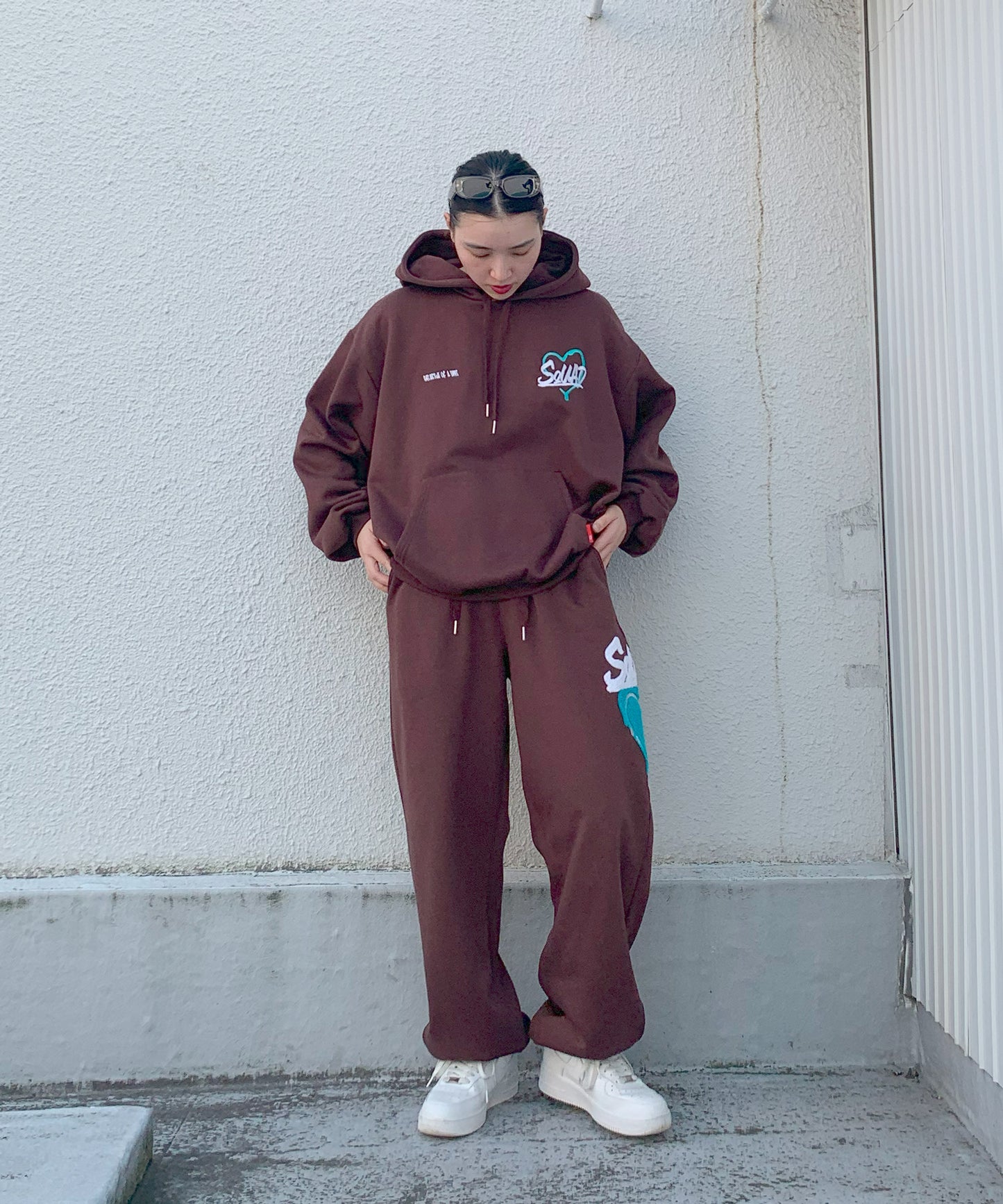 ハートサガラ刺繍セットアップ