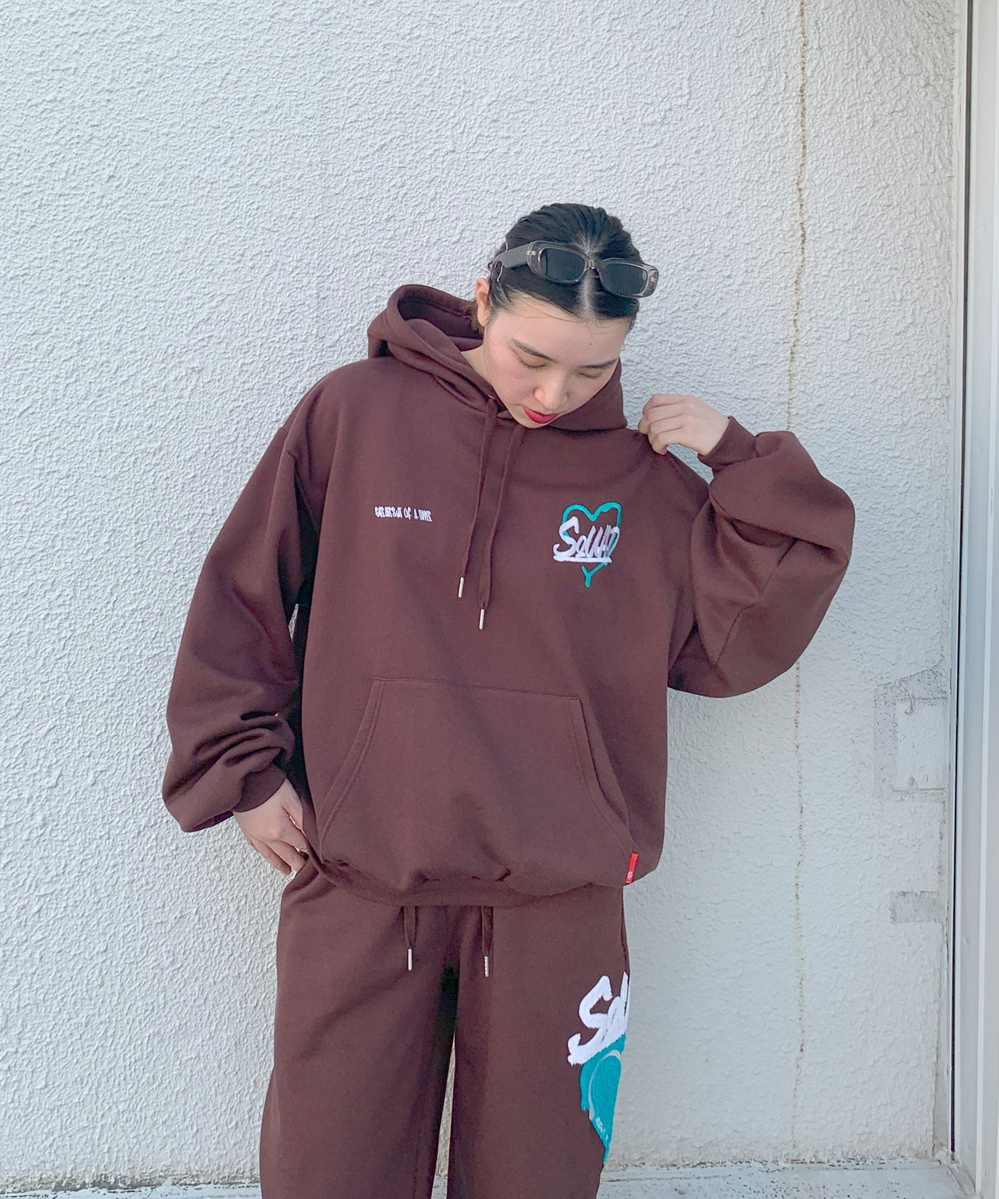 ハートサガラ刺繍セットアップ