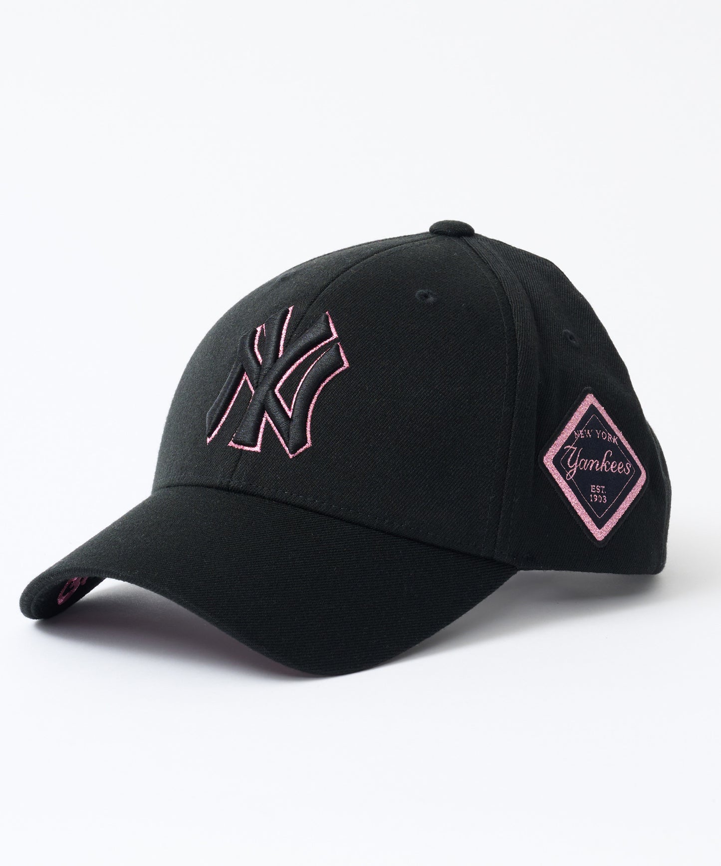 【日本未発売商品】MLB Korea ダイヤモンド刺繍ロゴパッチベースボールキャップ