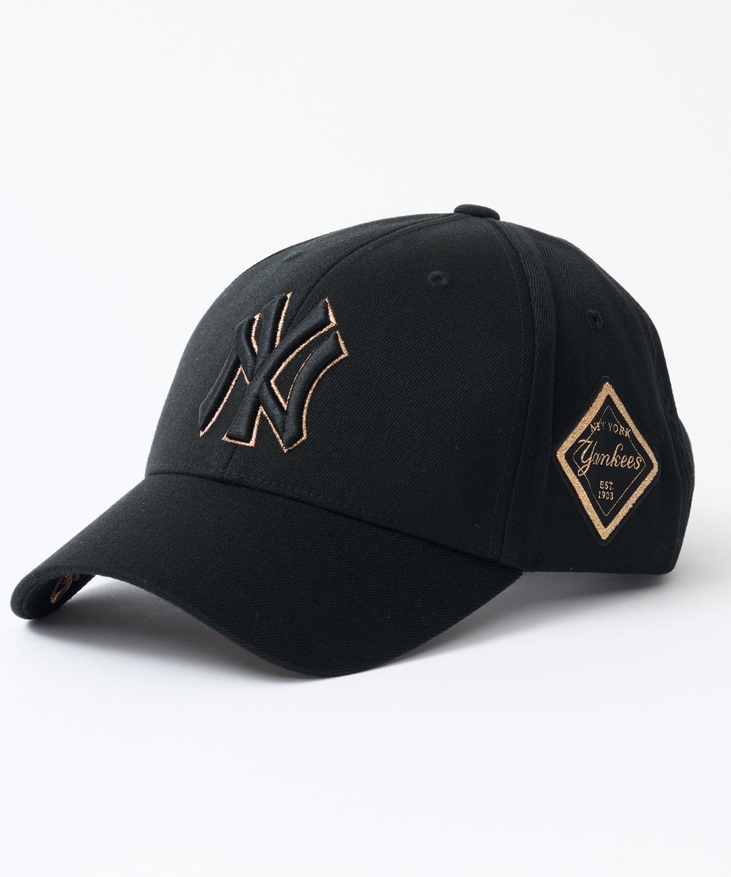 【日本未発売商品】MLB Korea ダイヤモンド刺繍ロゴパッチベースボールキャップ
