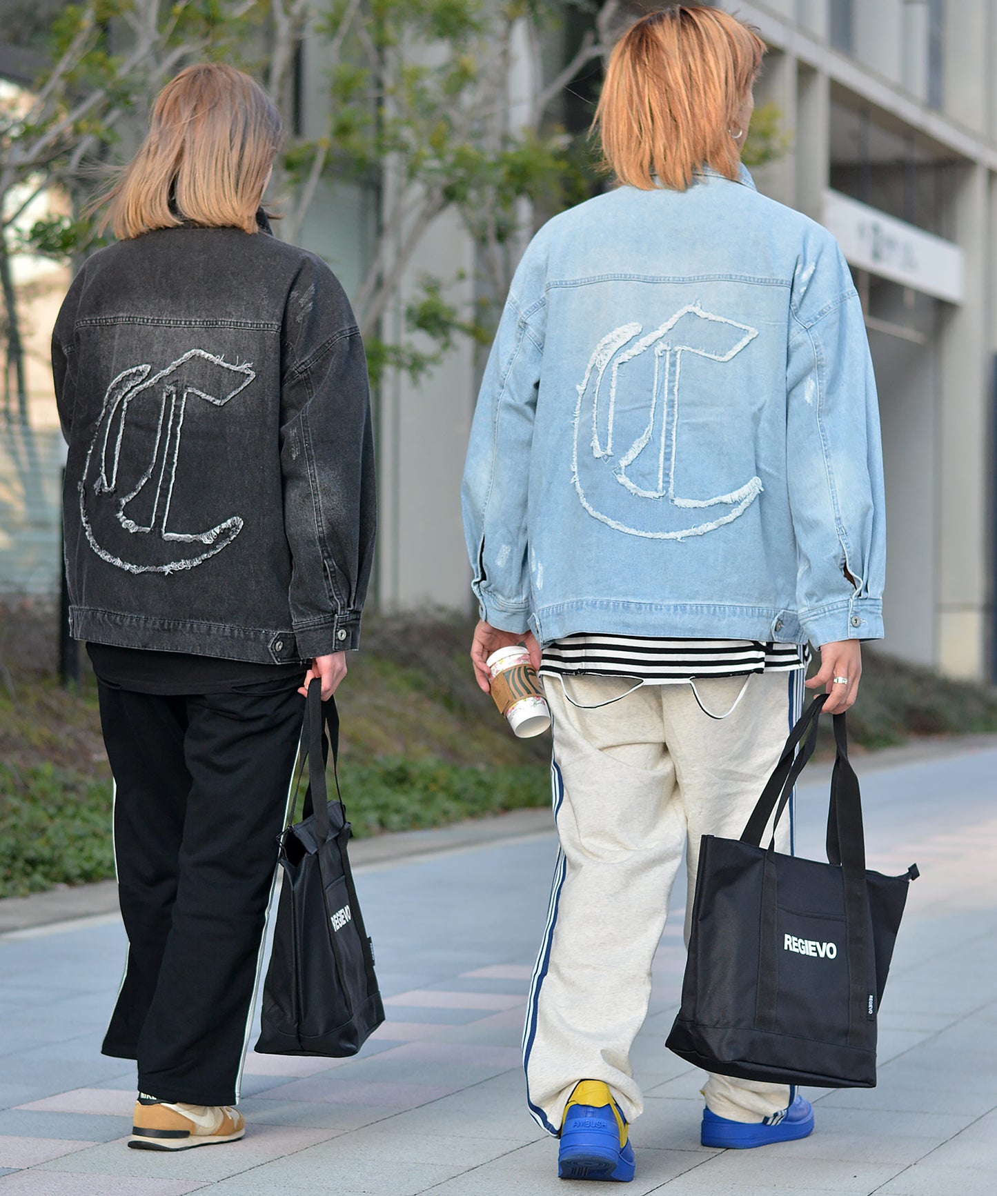 ブラックキャンバストートバッグ