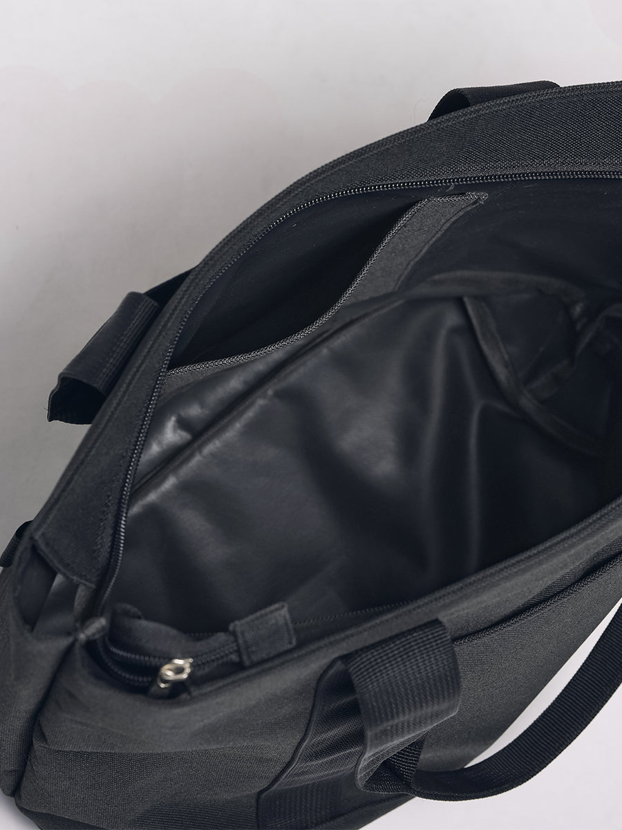 ブラックキャンバストートバッグ