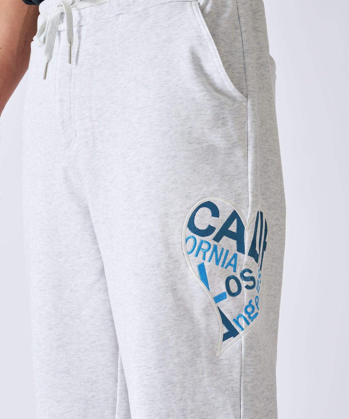 ハートデニムアップリケパンツ