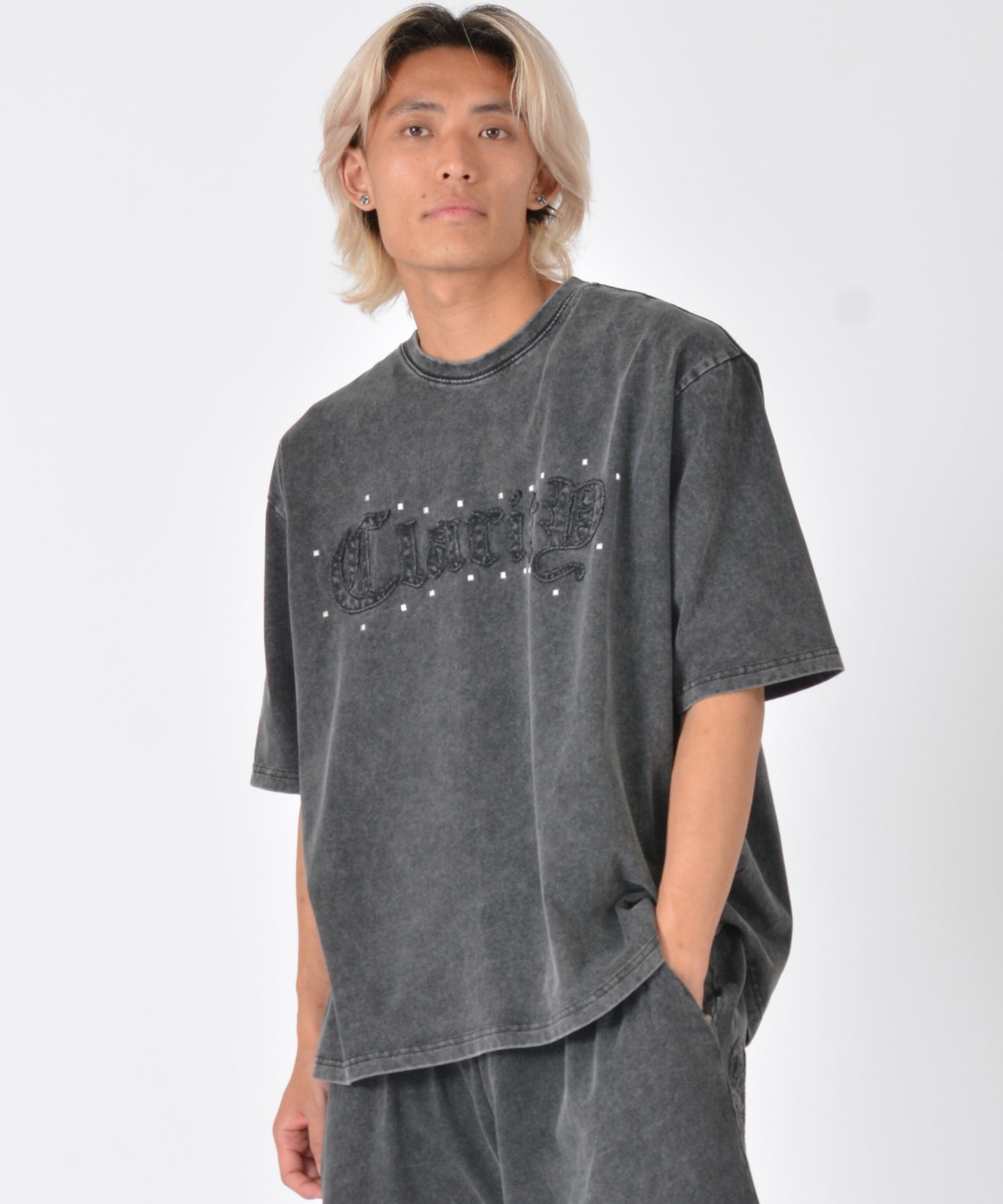 アップリケ半袖Tシャツ
