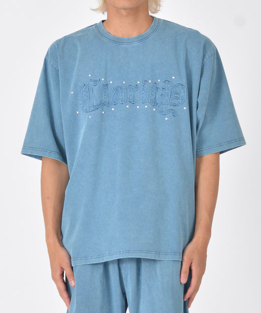 アップリケ半袖Tシャツ