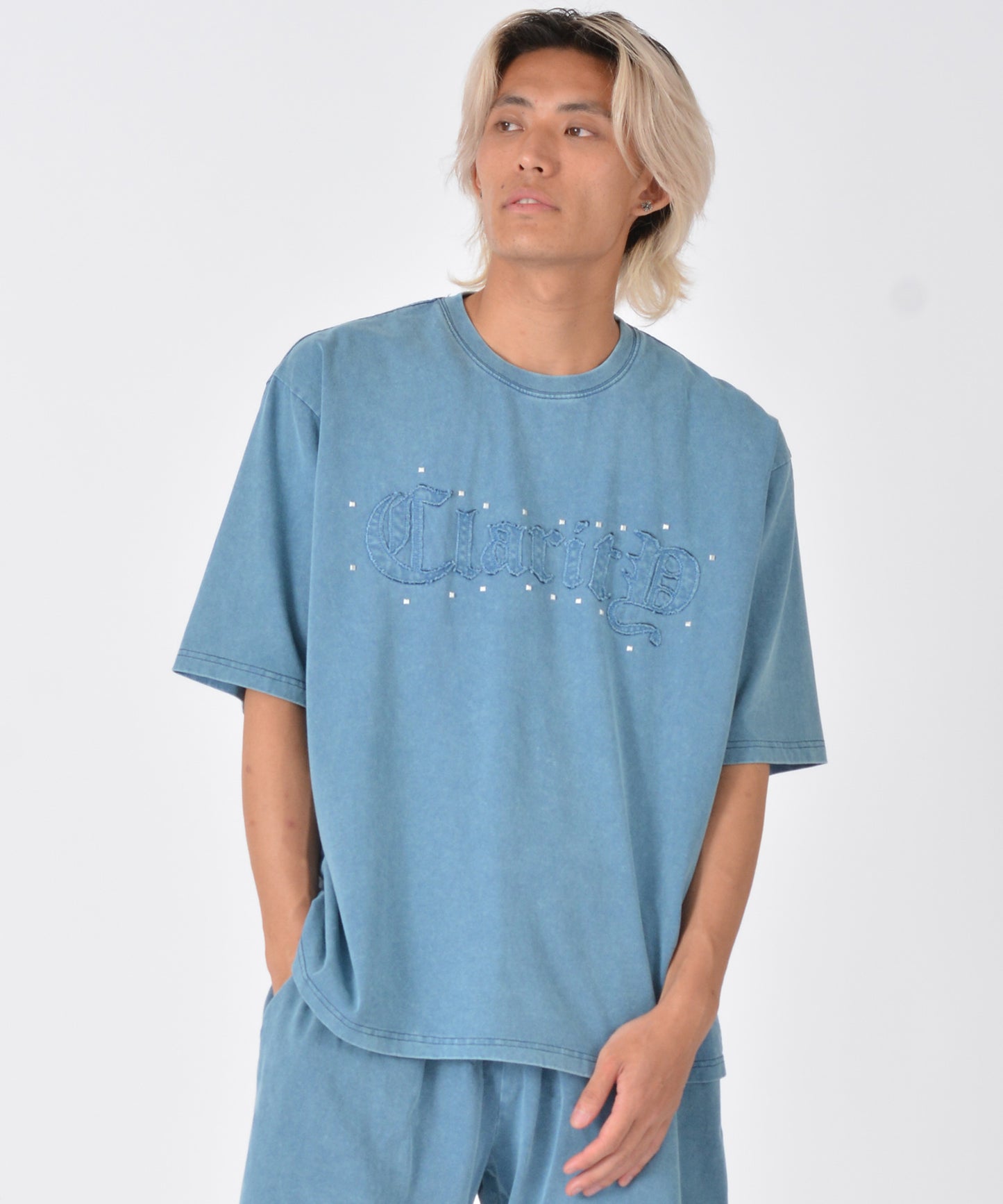 アップリケ半袖Tシャツ