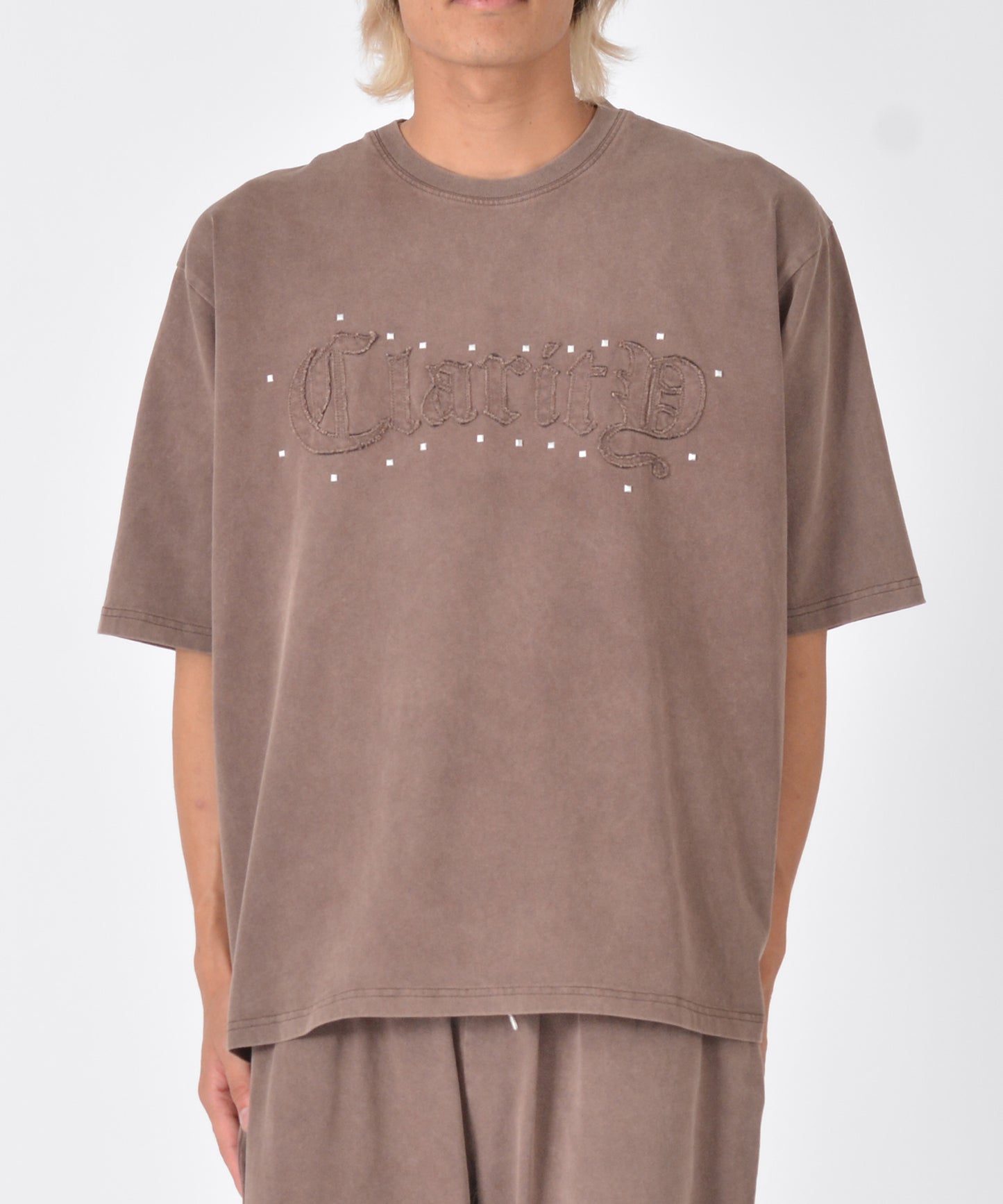 アップリケ半袖Tシャツ
