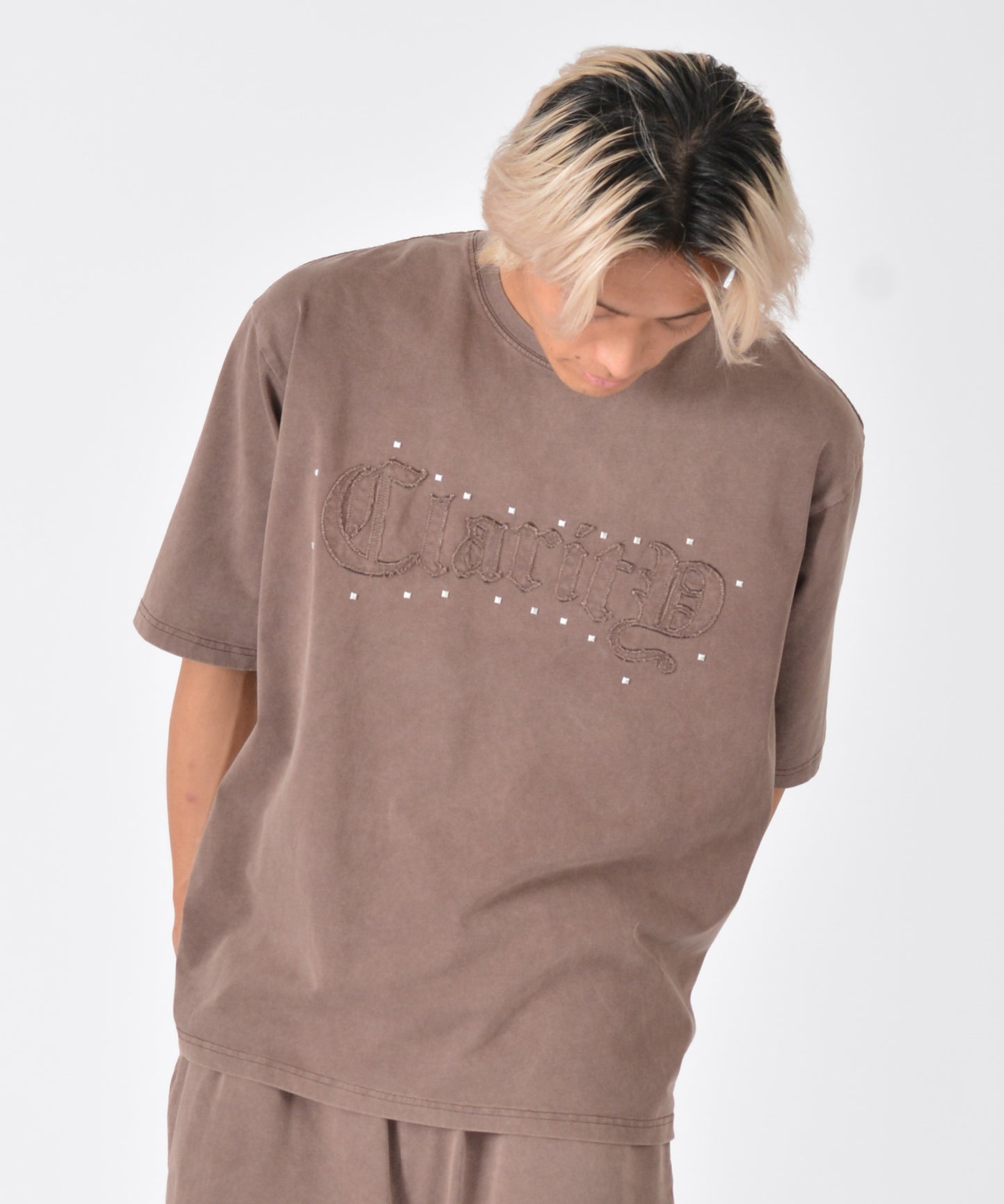 アップリケ半袖Tシャツ