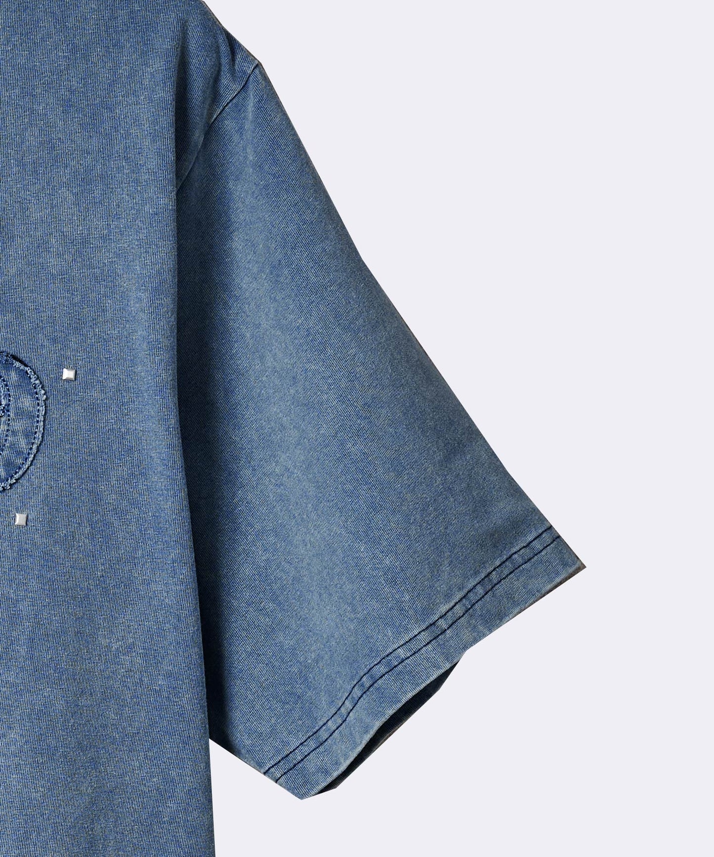 アップリケ半袖Tシャツ
