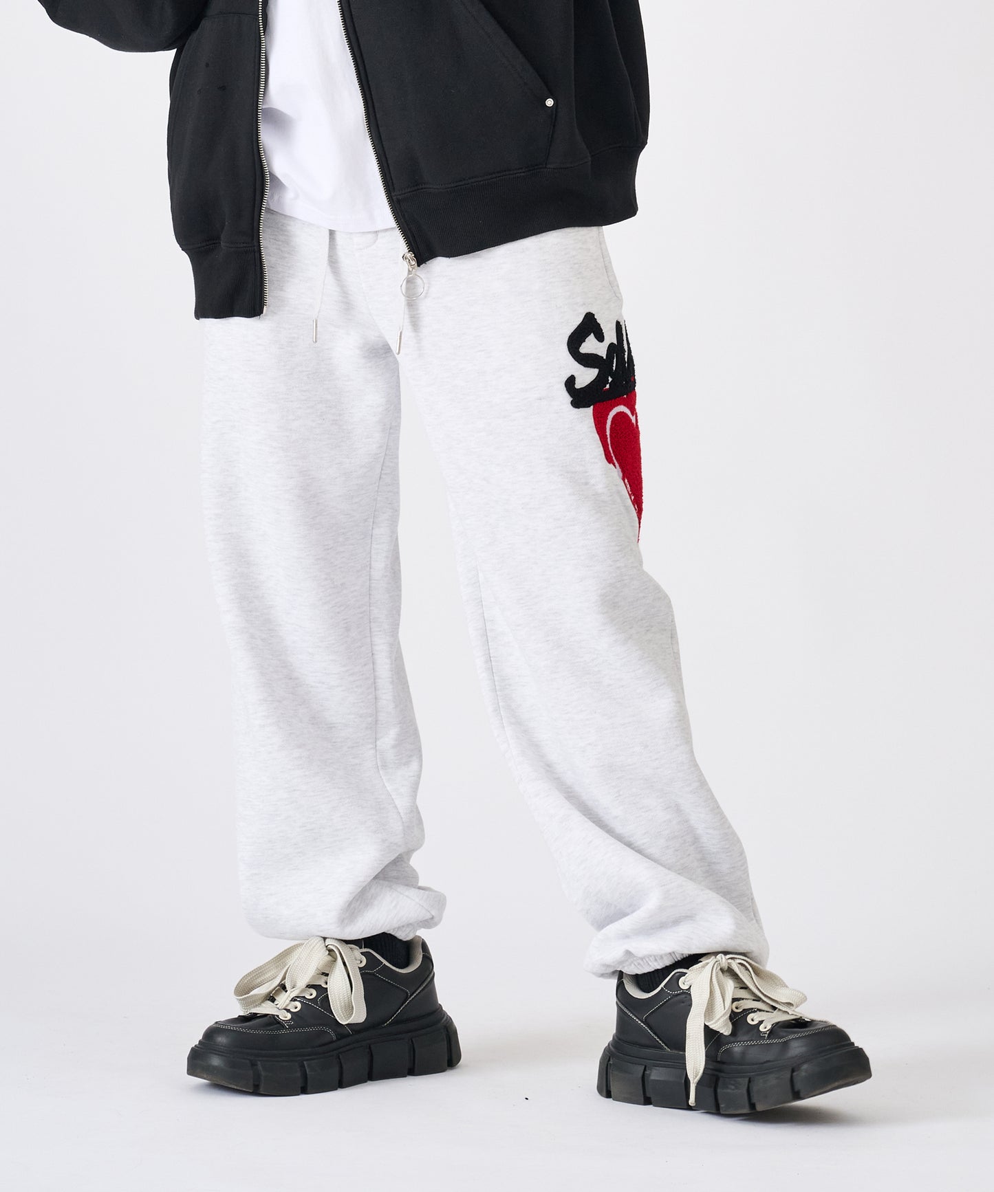 ハートサガラ刺繍パンツ