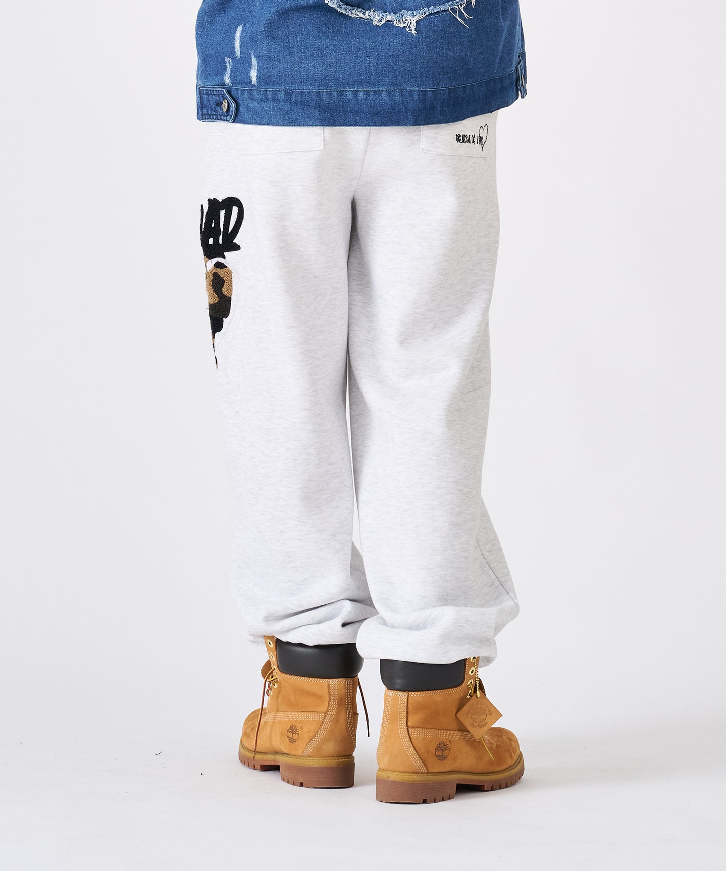 ハートサガラ刺繍パンツ