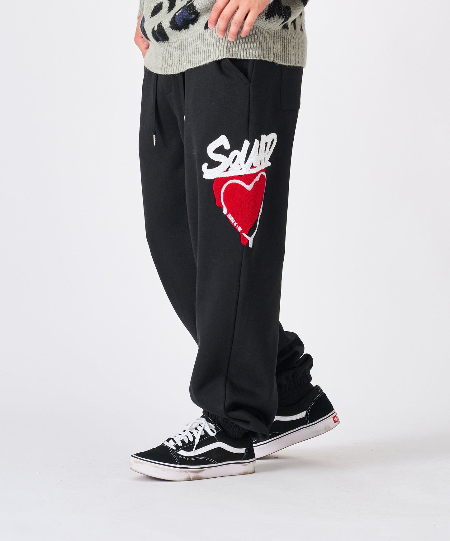 ハートサガラ刺繍パンツ