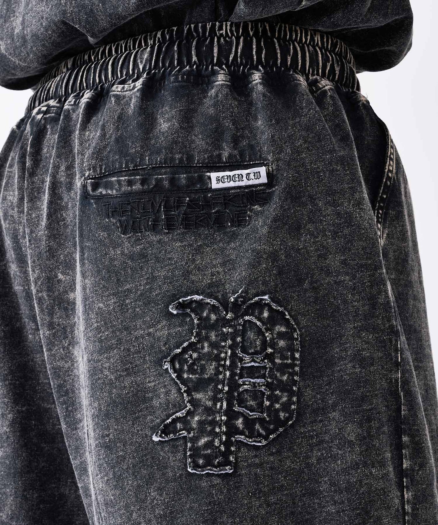 硫化天竺 ロゴアップリケ刺繍セットアップ