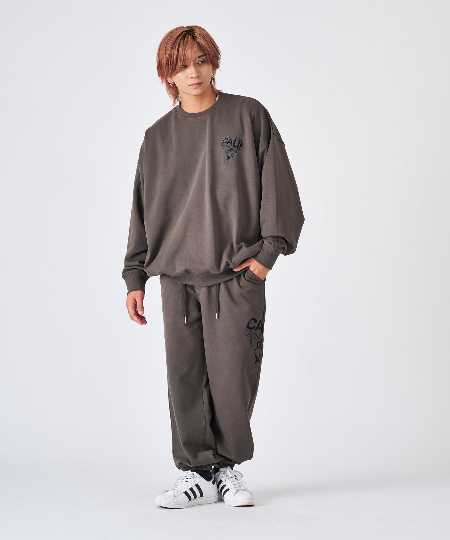 ハートデニムアップリケセットアップ