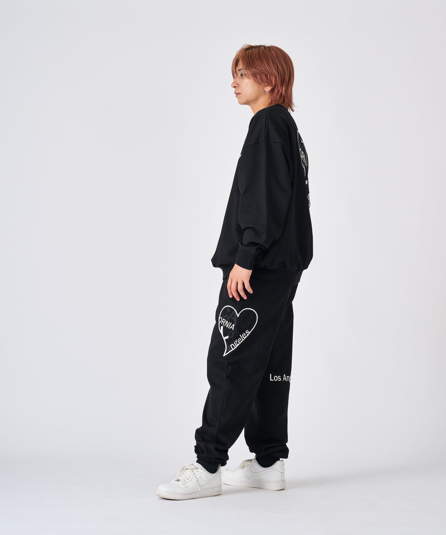 ハートデニムアップリケセットアップ