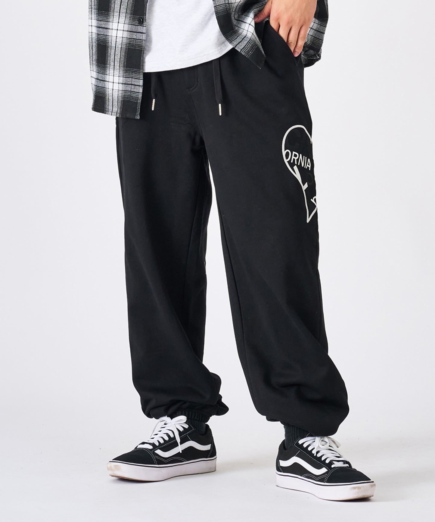 ハートデニムアップリケパンツ