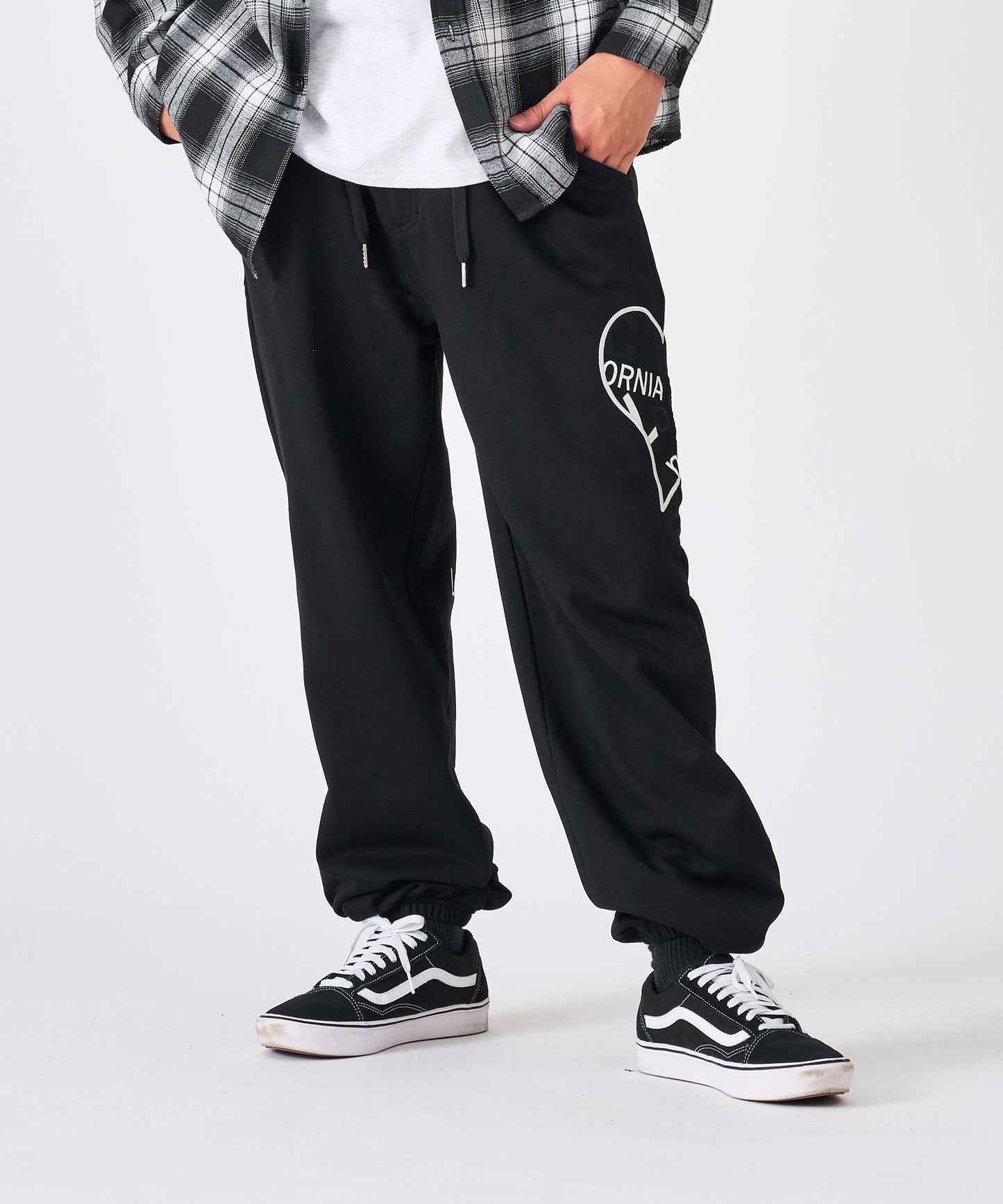 ハートデニムアップリケパンツ