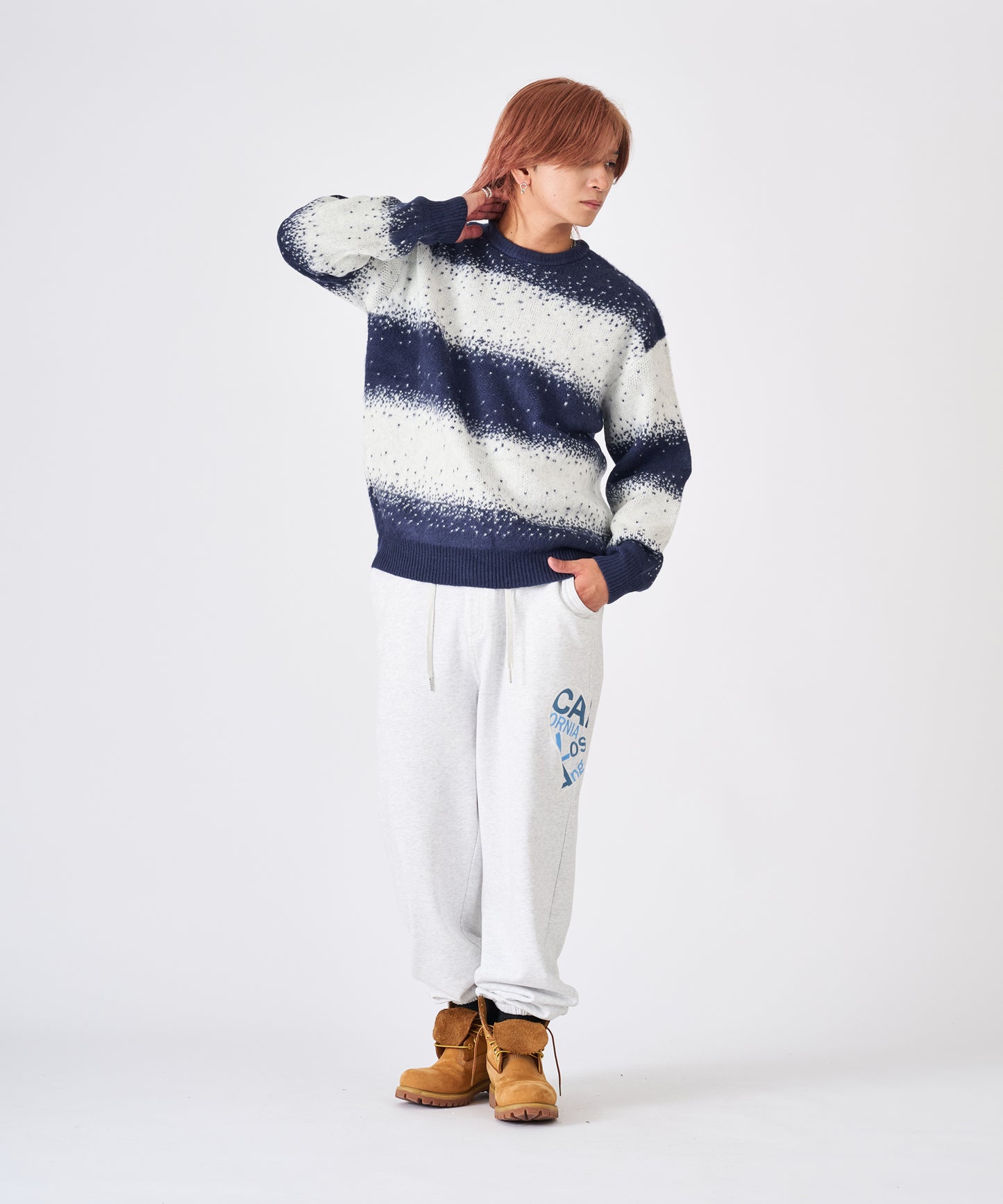 ハートデニムアップリケパンツ